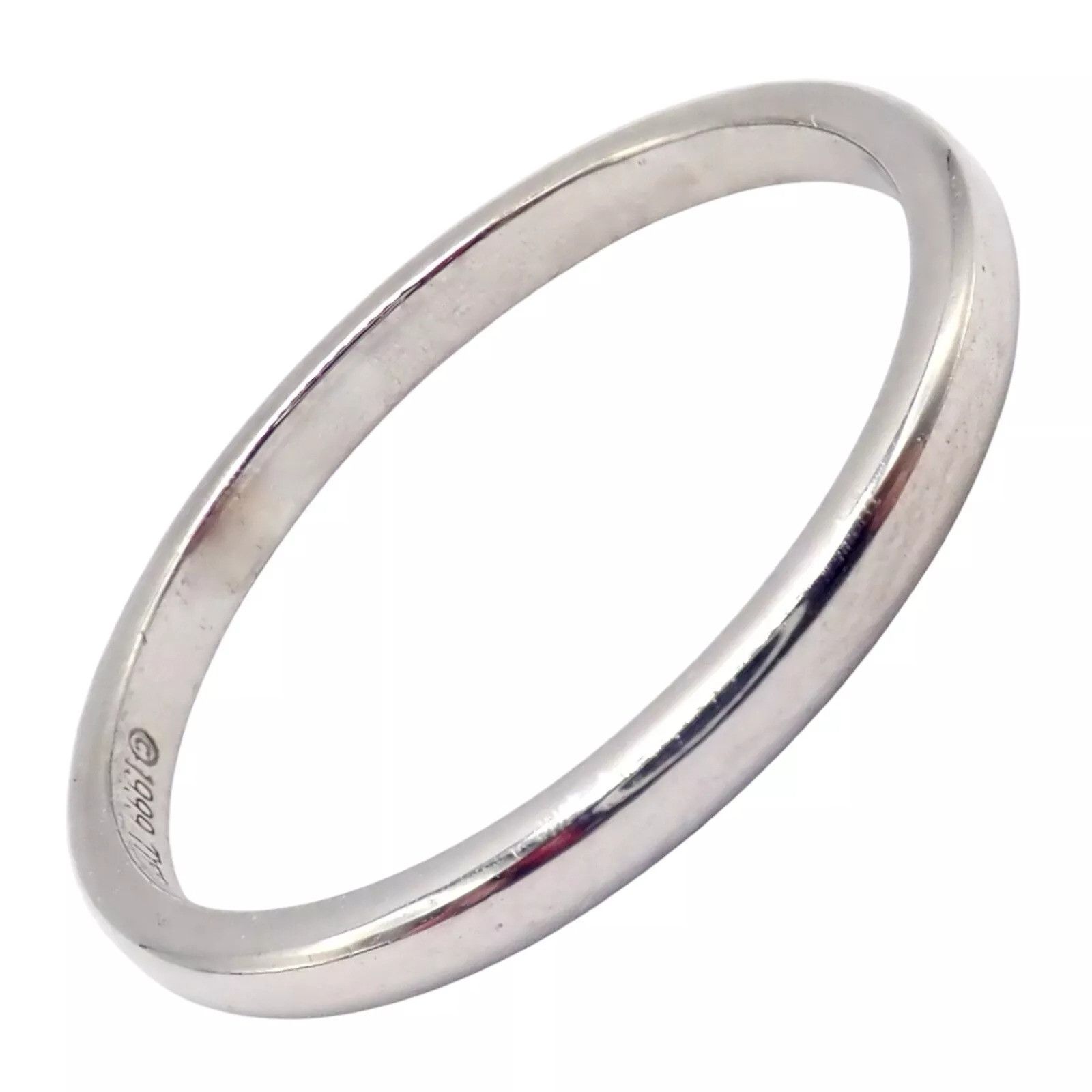 Tiffany & Co. Tiffany & Co Platinum Stacking 2mm Band Ring sz 5.5 1999 Size ONE SIZE - 7 Thumbnail