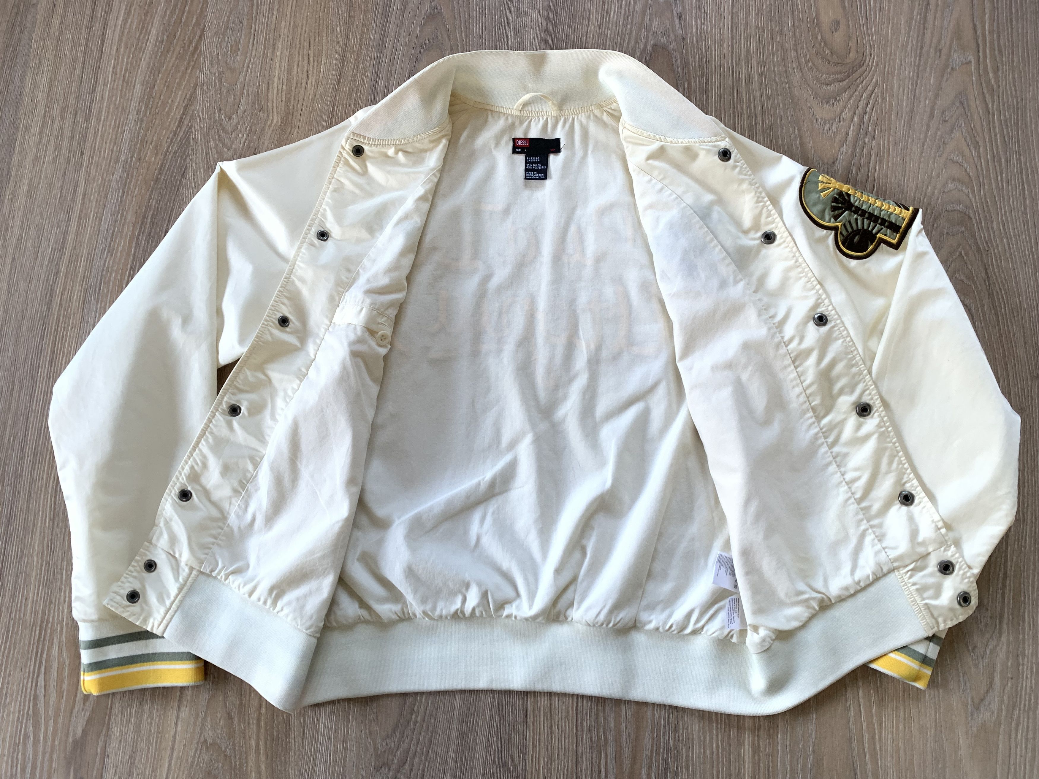 Diesel Diesel Vintage Nylon Bomber Jacket Rua De Utopia Size US L / EU 52-54 / 3 - 3 Thumbnail