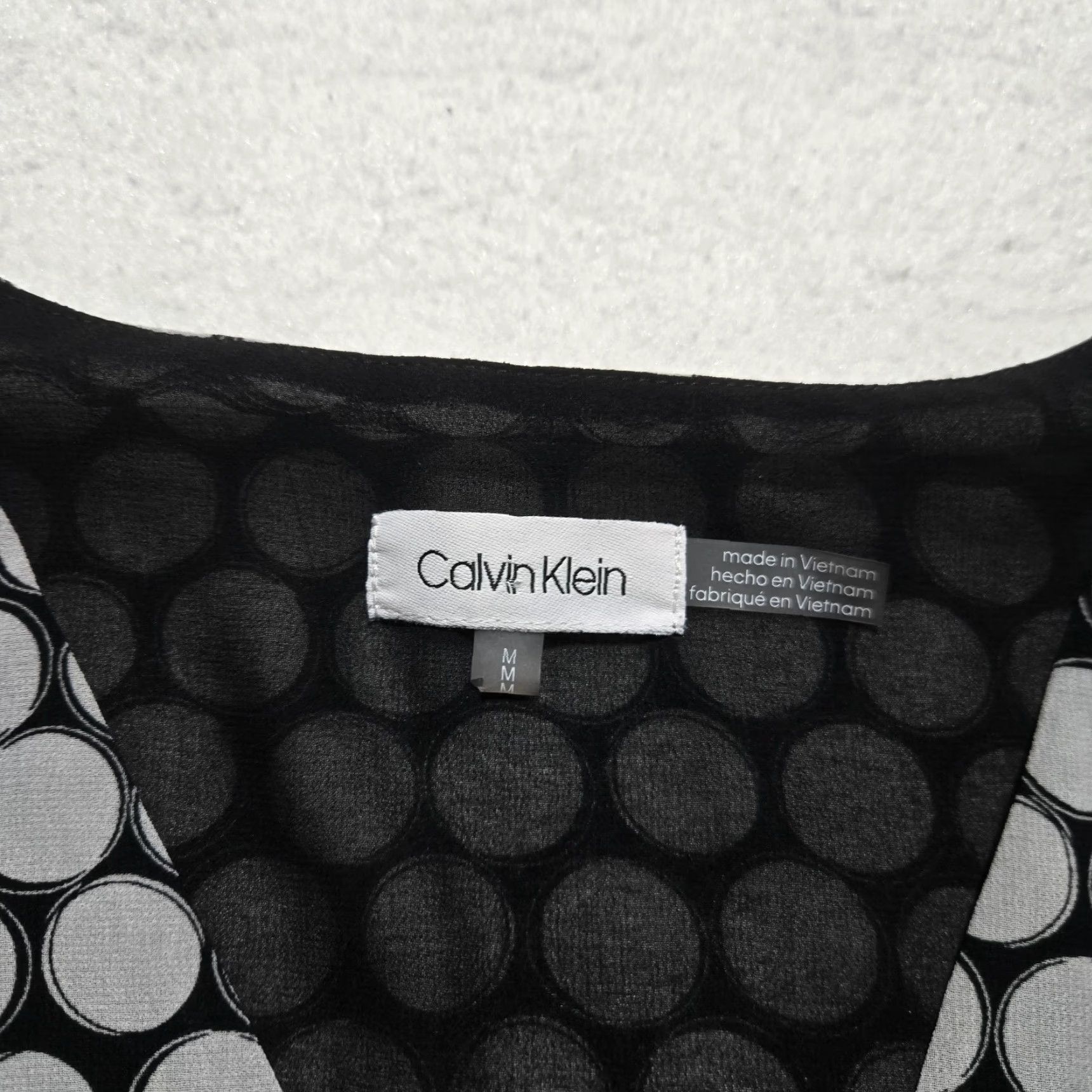 Calvin Klein Calvin Klein Shirt Gray Bell Sleeve Top M Medium Office Wear Classic Womens Size M / US 6-8 / IT 42-44 - 3 Thumbnail