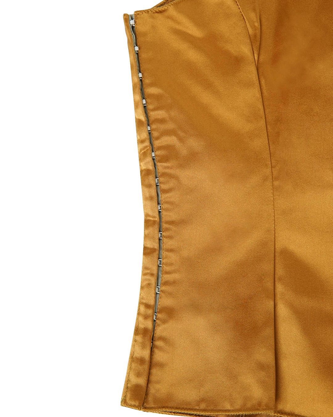 Miu Miu Miu Miu S/S1998 Gold Satin Corset Top Size M / US 6-8 / IT 42-44 - 5 Thumbnail