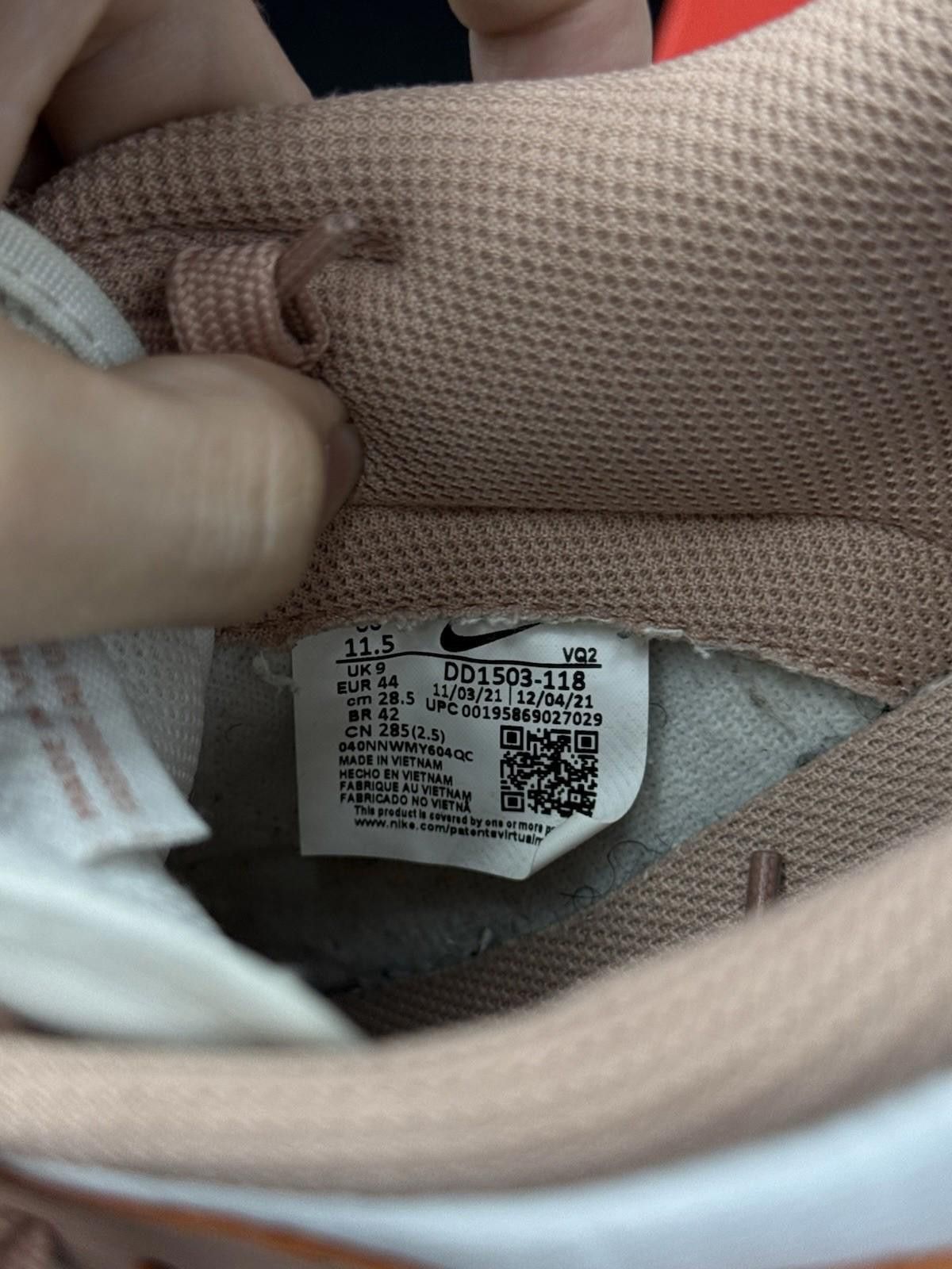Nike Size 11.5W - Nike Dunk Low Rose Whisper Pink White Leather Size US 11.5 / IT 41.5 - 10 Thumbnail