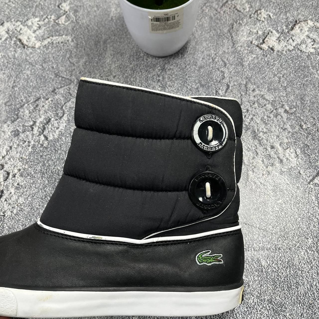 Lacoste Lacoste Womens Ankle Snow Boots Paded Black Designer Shoes Size US 6 / IT 36 - 9 Thumbnail