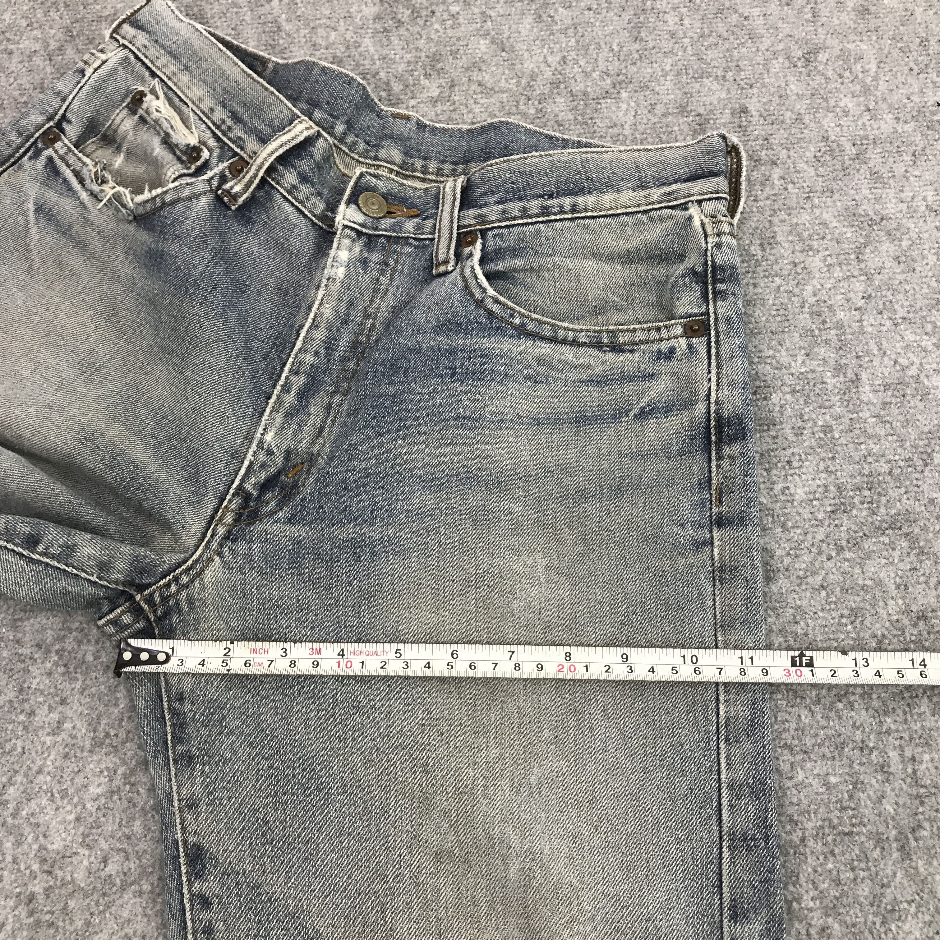 Japanese Brand bobson Brand Ripped Distressed Faded jean pants Size US 31 - 11 Thumbnail