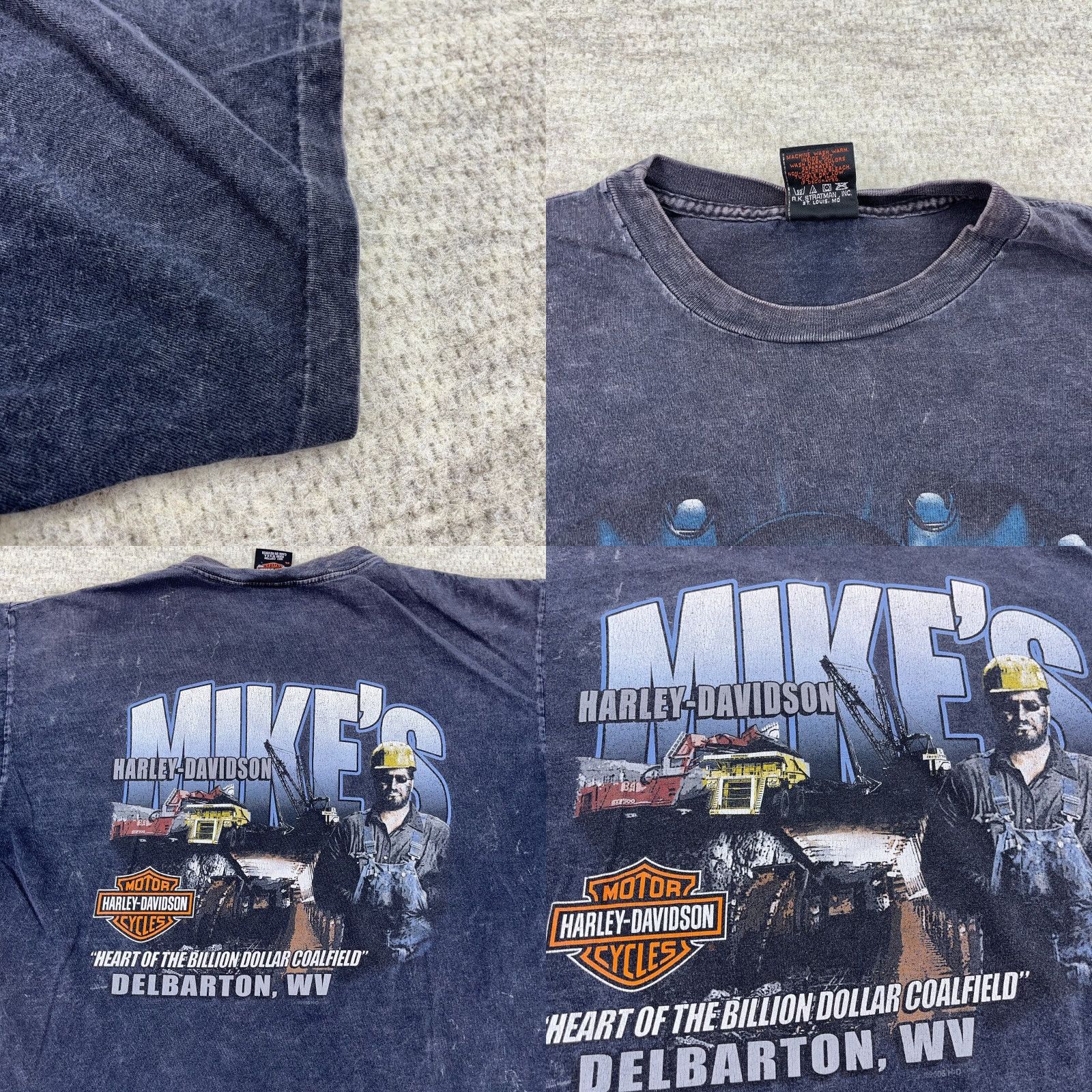 Harley Davidson VINTAGE Harley-Davidson Shirt Graphic Print XL Black 2000s Biker Mens Size US XL / EU 56 / 4 - 8 Thumbnail