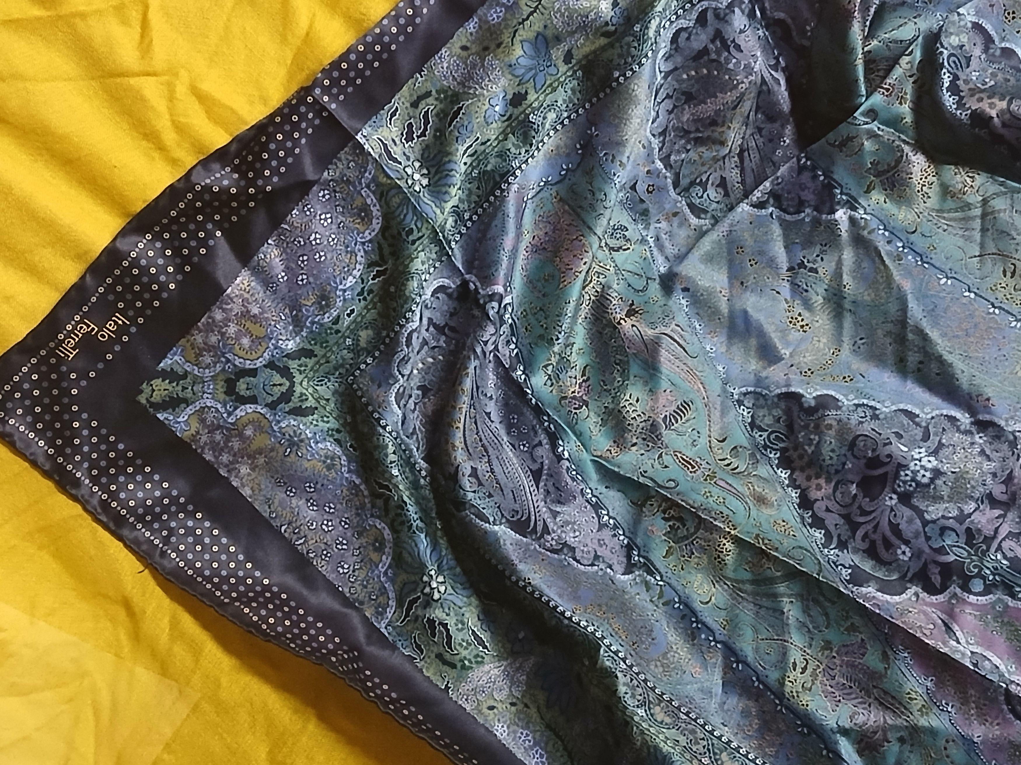 Other Italo Ferretti 100% Silk Scarf Size ONE SIZE - 2 Thumbnail