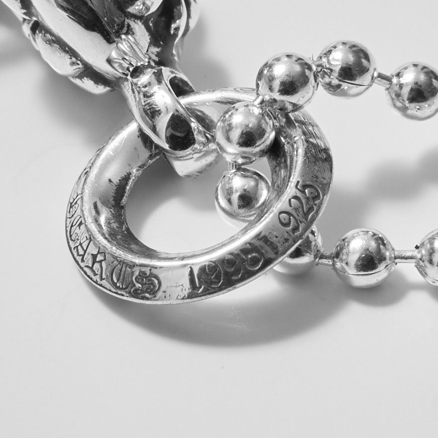 Chrome Hearts CHROME HEARTS One Ball BS Fleur Silver Necklace Size ONE SIZE - 3 Thumbnail
