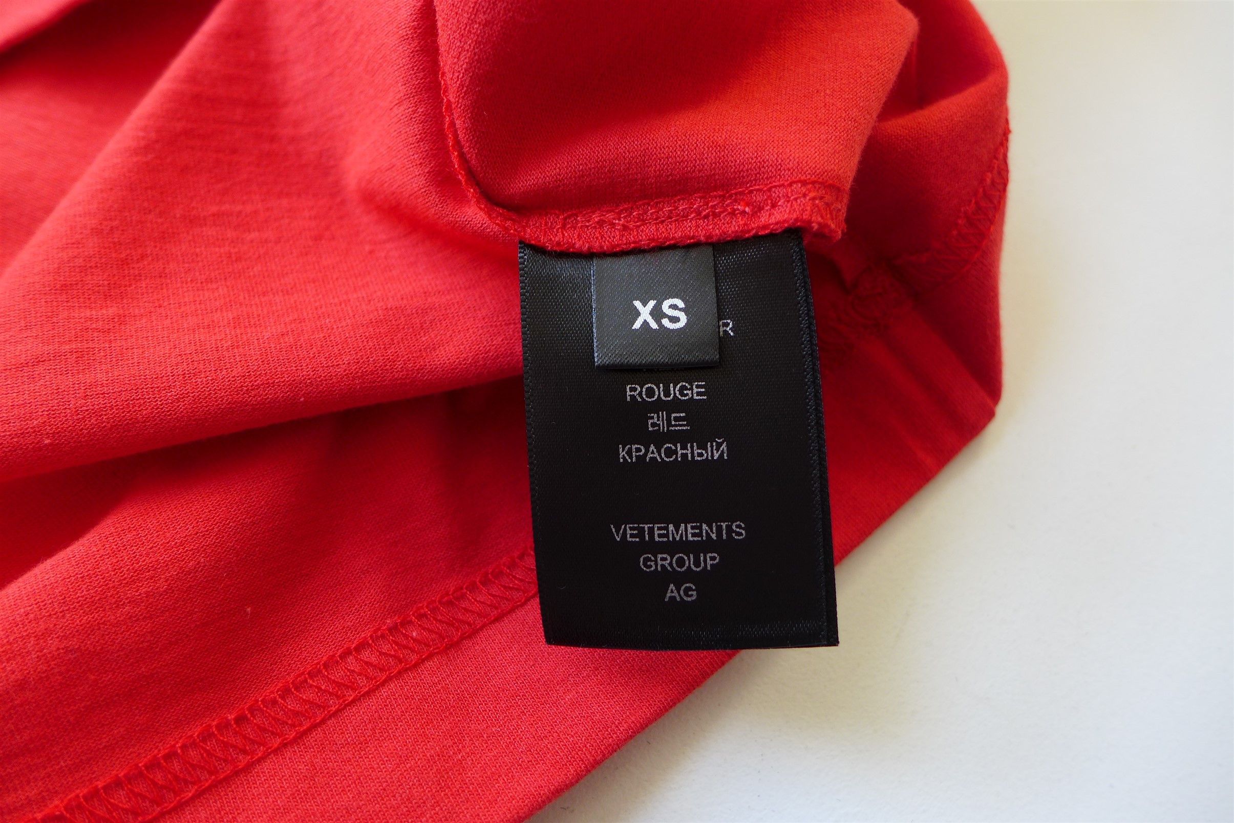 Vetements Vetements Oversized OnlyVetements Red T-Shirt Size US XS / EU 42 / 0 - 9 Thumbnail