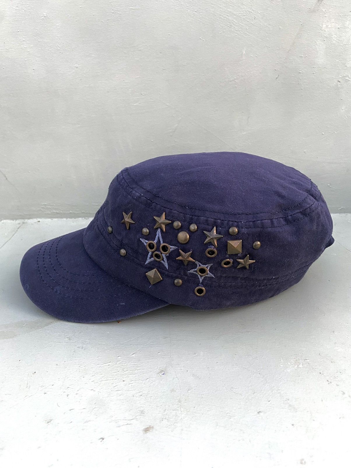 【未使用】IF SIX WAS NINE hat 00s dead stock If Six Was Nine 2000s water ink ink show patrol hat studded star