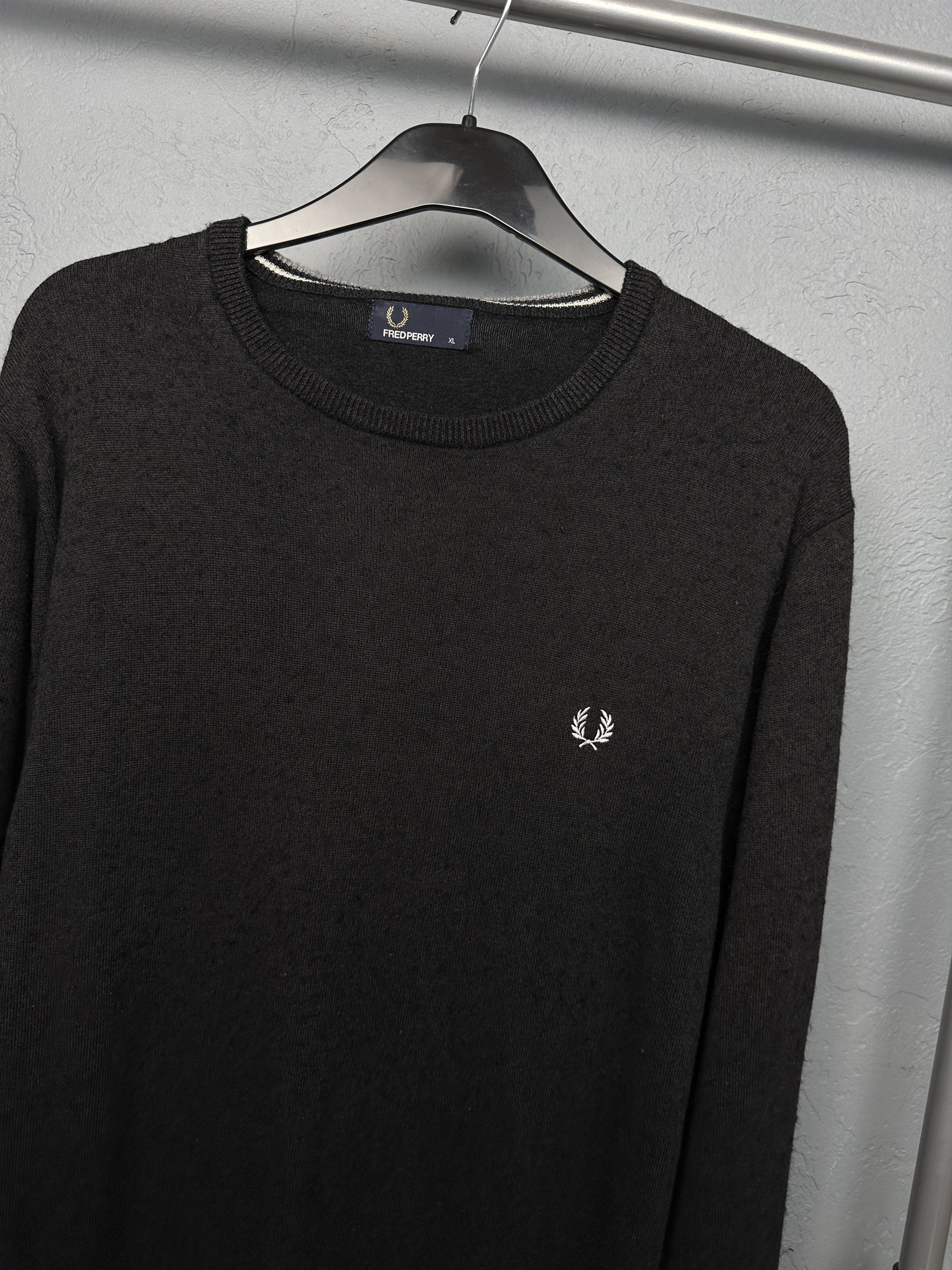 Fred Perry × Vintage Fred Perry Vintage Mens Merino Wool Sweater Size US XL / EU 56 / 4 - 2 Thumbnail