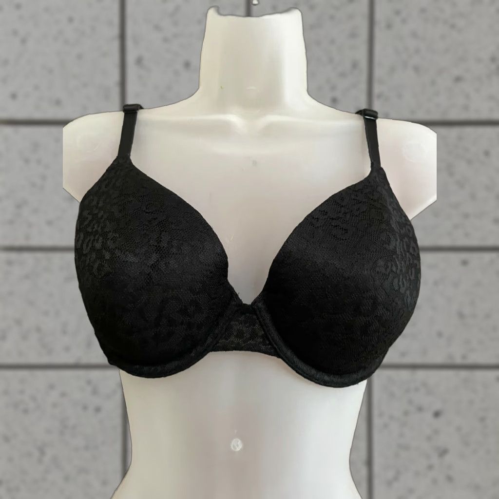 Victoria's Secret PINK Victoria's Secret Multi-Way Push Up Bra Where Everywhere Multi Position 32DD Black Womens Bra 32DD Push Up Size ONE SIZE - 1 Thumbnail
