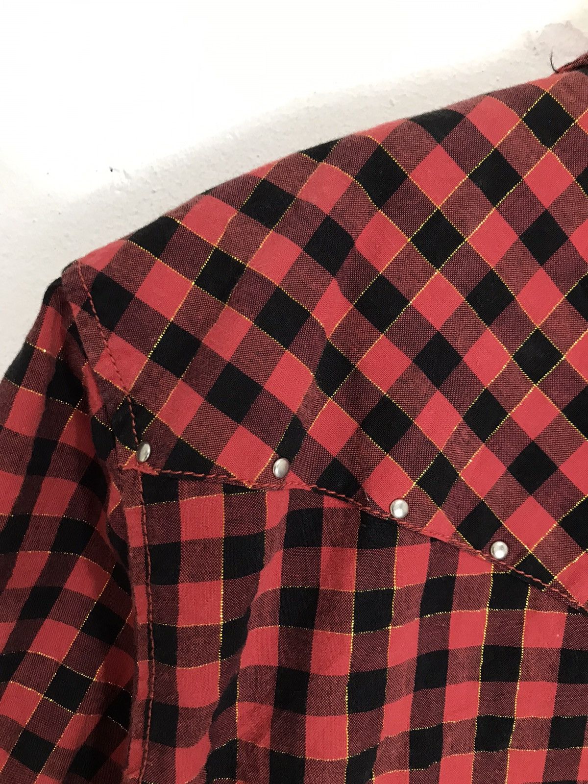 GOA Studded Western checked Shirt studded Punk style Size US M / EU 48-50 / 2 - 5 Thumbnail