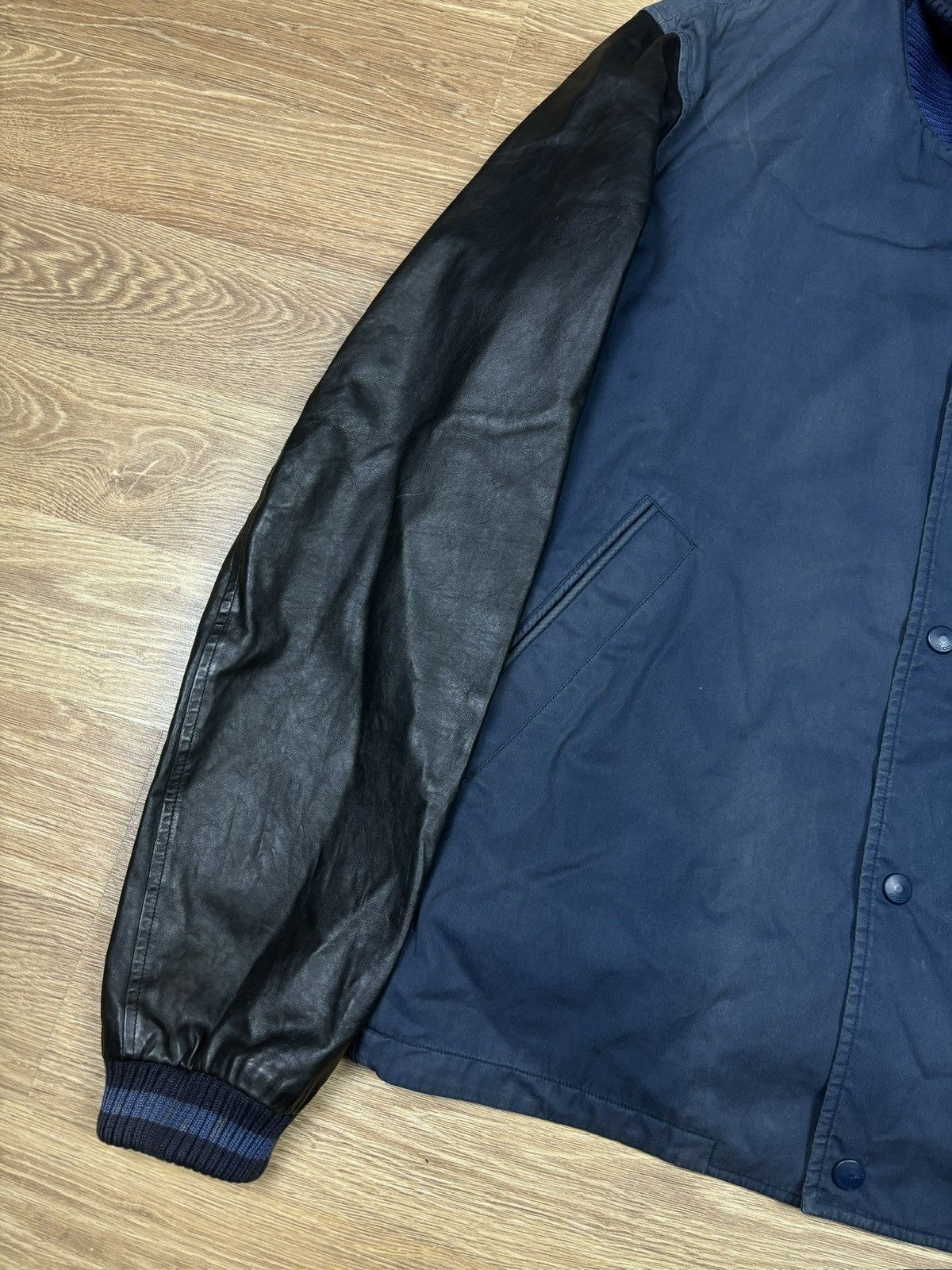 Gucci SS2010 Gucci Navy Cotton & Leather Sleeve Varsity Jacket Size US L / EU 52-54 / 3 - 7 Thumbnail