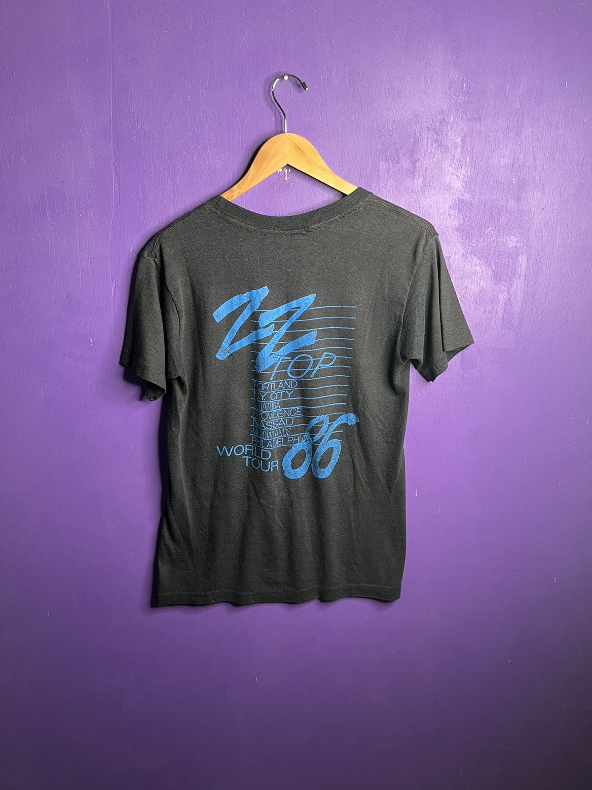 Band Tees × Vintage Vintage 1986 ZZ Top afterburner world tour t-shirt Size US M / EU 48-50 / 2 - 2 Thumbnail