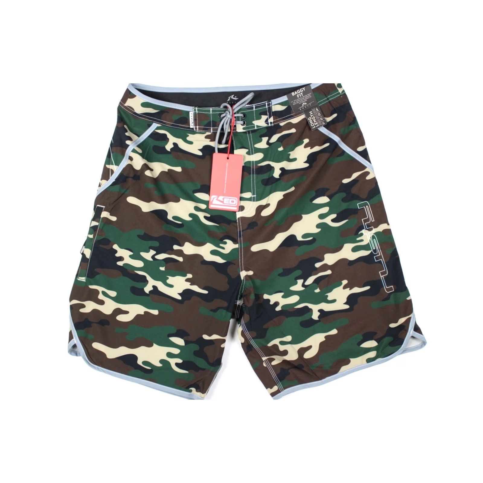 Rusty Rusty Mens Voltron Fixed Waist Board Shorts Baggy Long 32 Camo Size US 32 / EU 48 - 5 Thumbnail