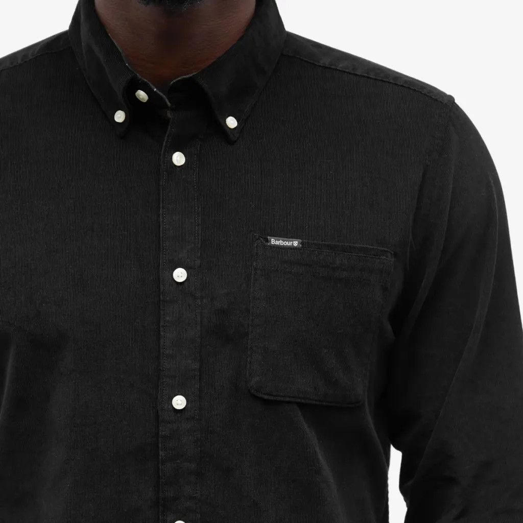 Barbour 💚 Barbour Ramsey Tailored Cord Shirt Black Medium NEW Size US M / EU 48-50 / 2 - 4 Thumbnail