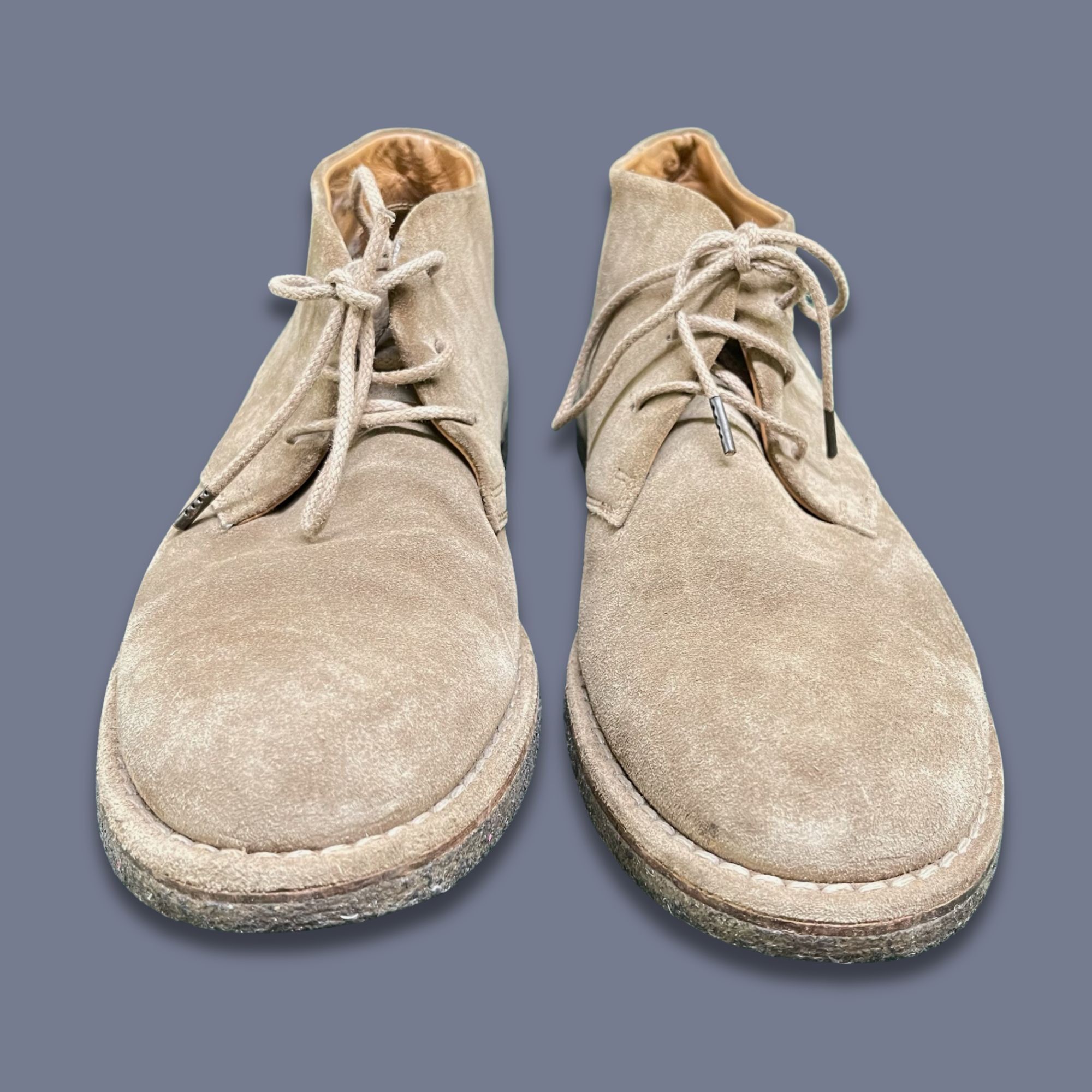 Vince VINCE Mens Suede Chukka Boots Size 8.5 Beige Made In Italy Size US 8.5 / EU 41-42 - 3 Thumbnail