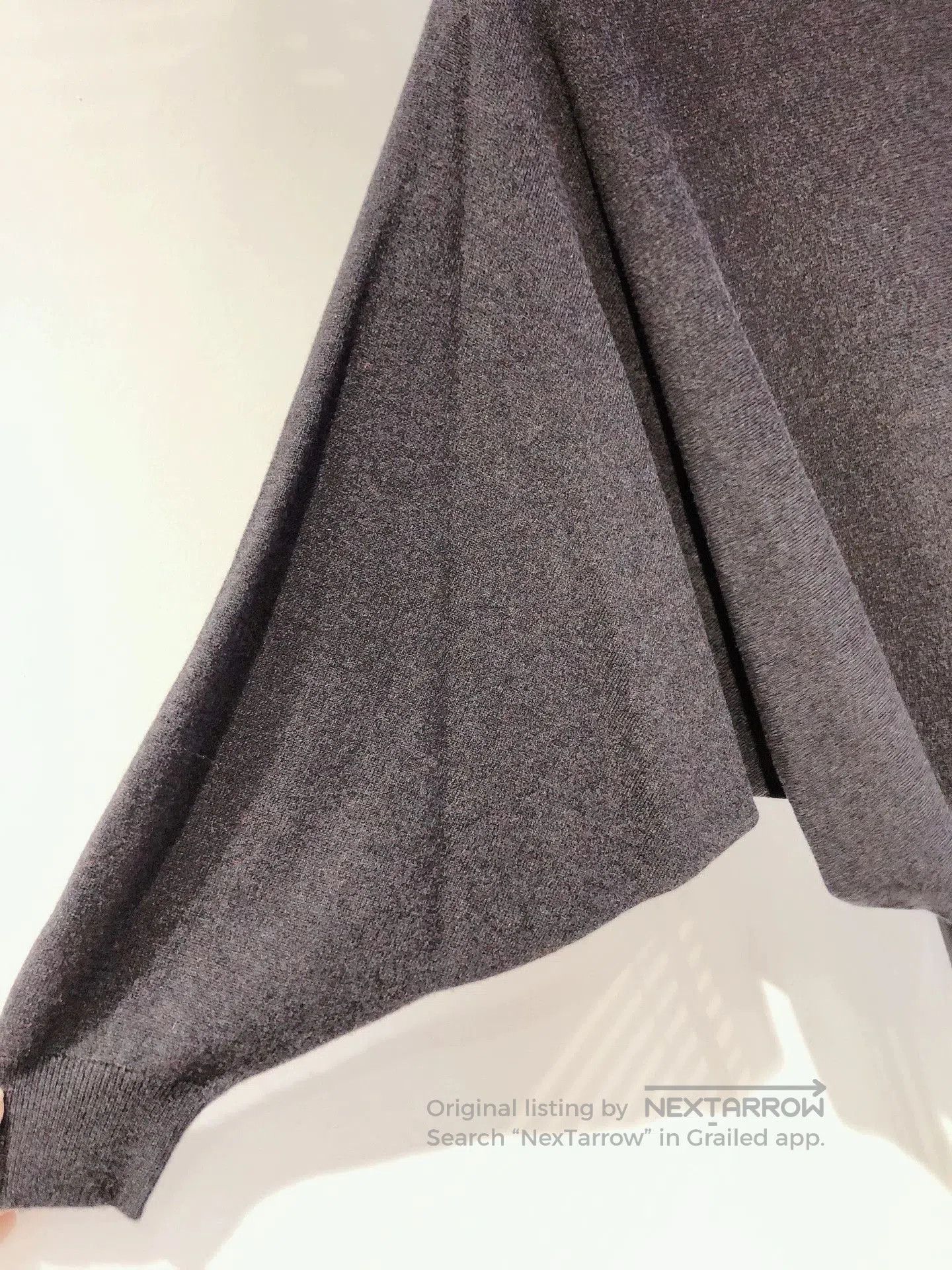 Hermes Hermes Gray Batwing Sleeve Cashmere Sweater. Size US XS / EU 42 / 0 - 4 Thumbnail
