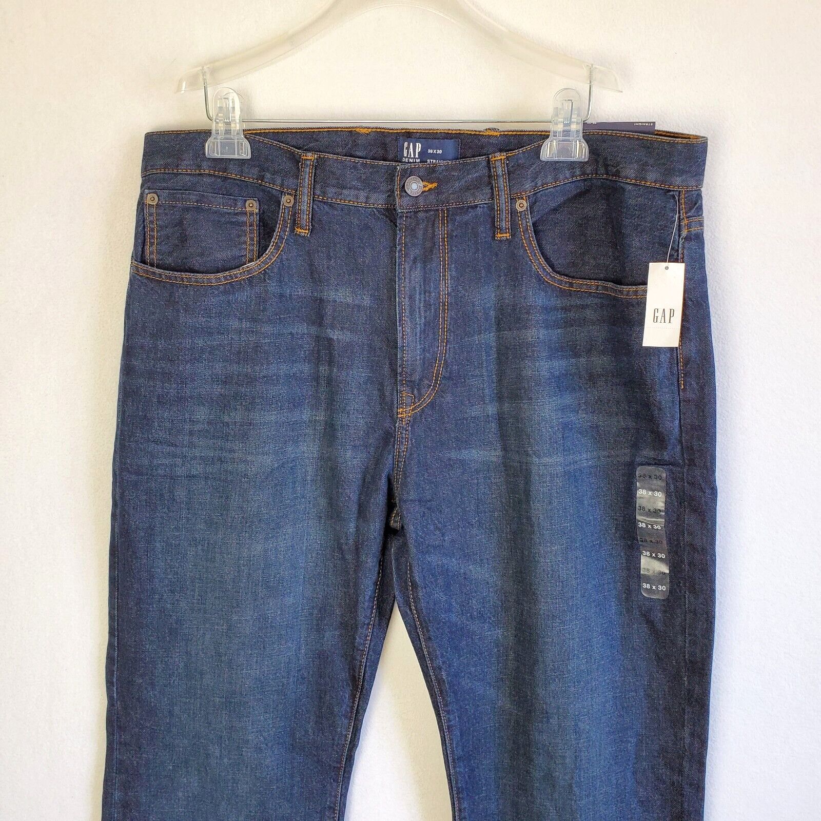 Gap Gap Jeans Denim Blue Mens 38x30 Straight Leg Mid Rise Pants Size US 38 / EU 54 - 7 Thumbnail
