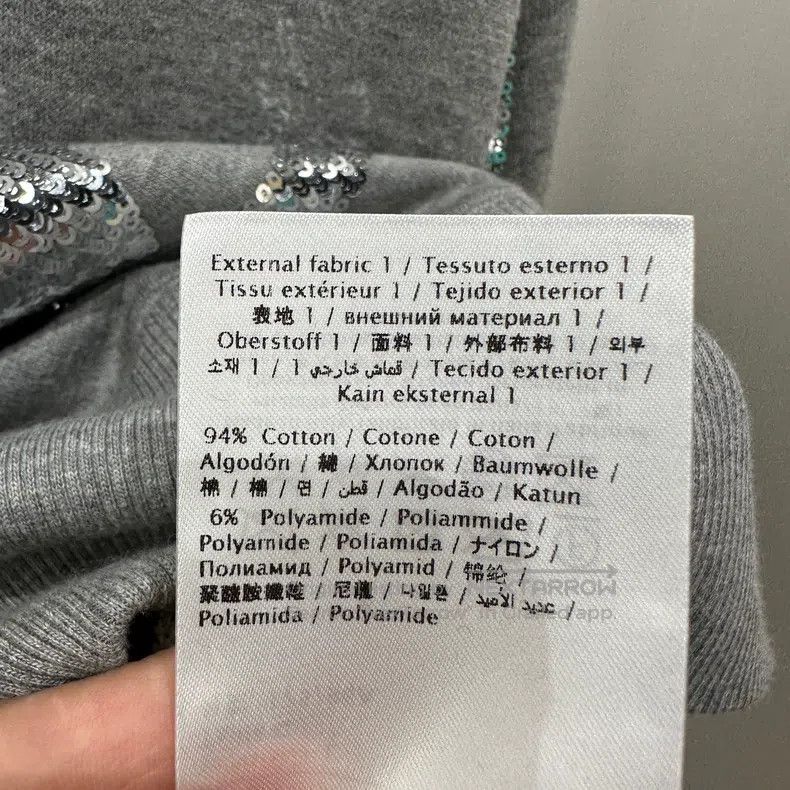 Valentino Valentino mar570 Sequin Logo Hooded Sweatshirt Size L / US 10 / IT 46 - 7 Thumbnail
