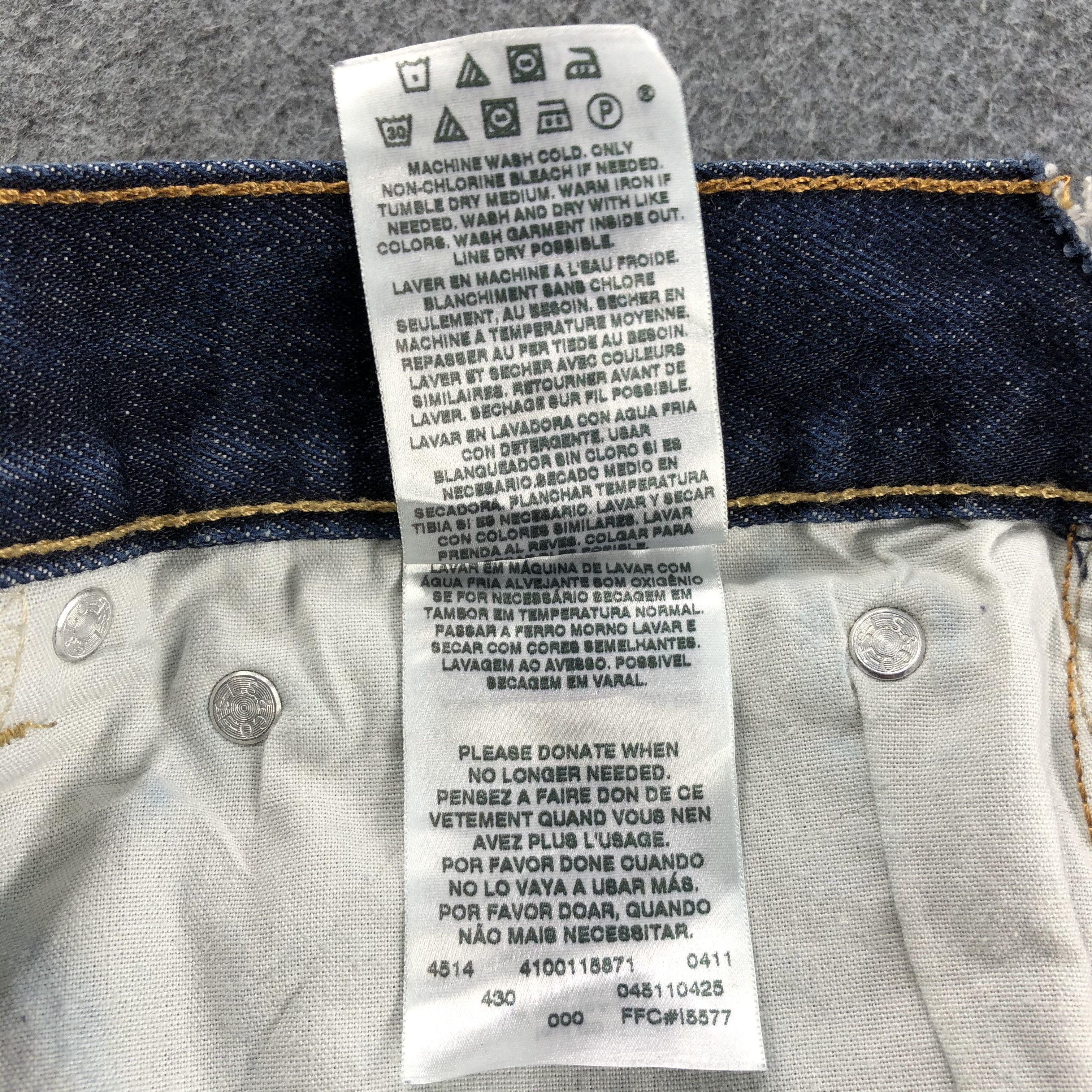 Levi's × Vintage Vintage Distress Levis 511 Jeans-JM1275 Size US 32 / EU 48 - 12 Thumbnail