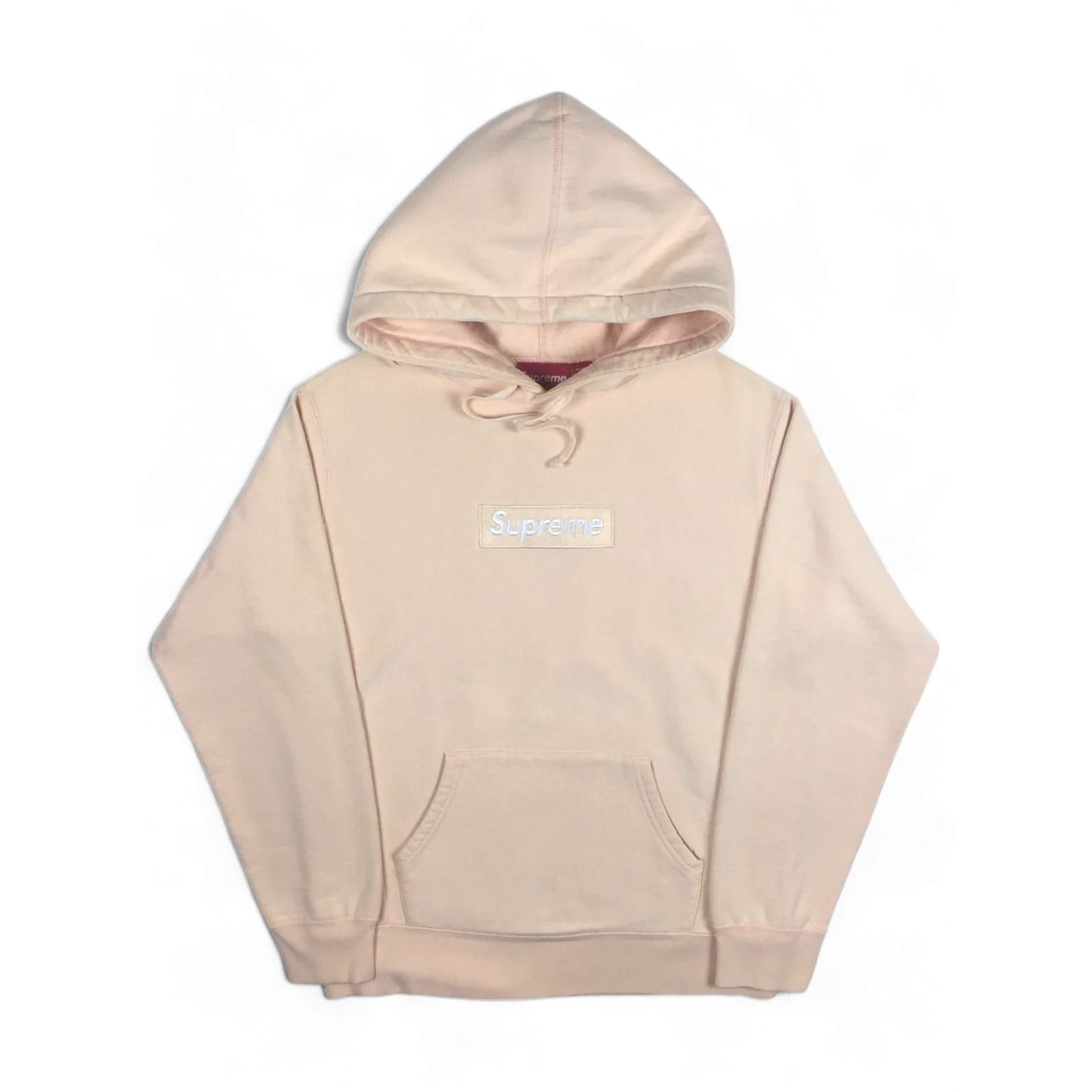 Supreme 2016 Supreme Peach Box Logo Hoodie Size US M / EU 48-50 / 2 - 1 Thumbnail