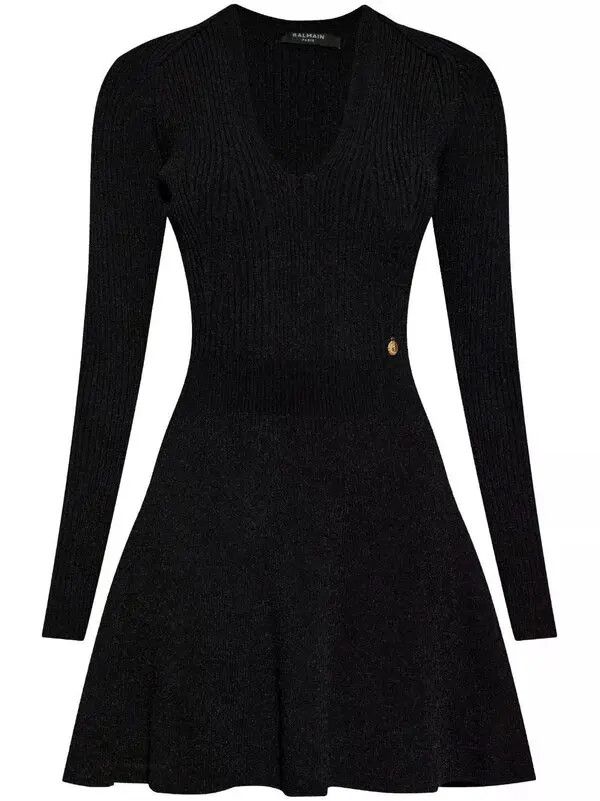 o1s1wg111225 Logo-Charm Mini Dress in Black