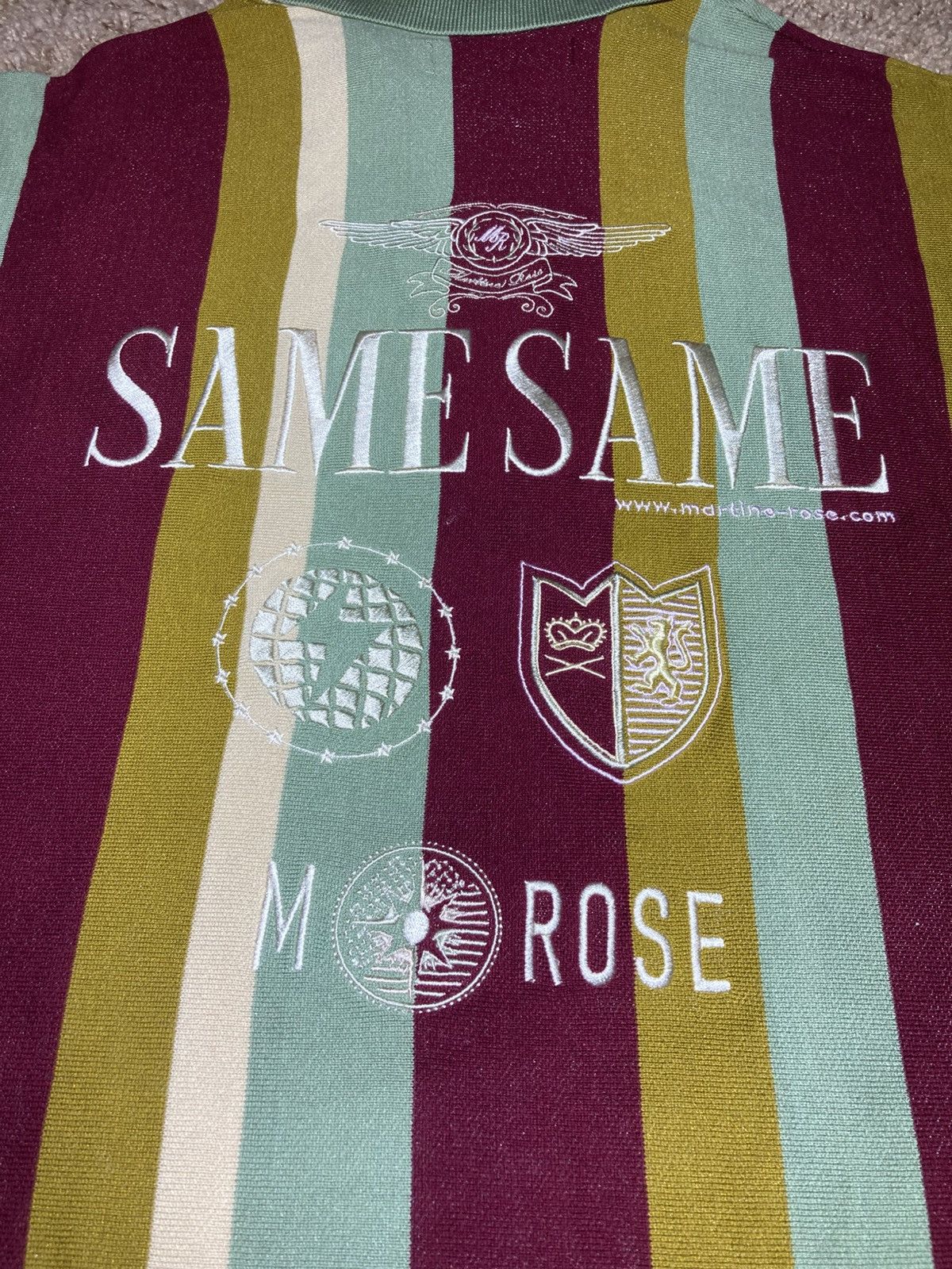 Martine Rose New AW24 Martine Rose Same Logo Silk Blend Zip Knit Polo MR Size US M / EU 48-50 / 2 - 9 Thumbnail