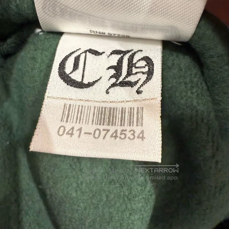 Chrome Hearts CHROME HEARTS Size XL Dark green hoodie Size US XL / EU 56 / 4 - 5 Thumbnail