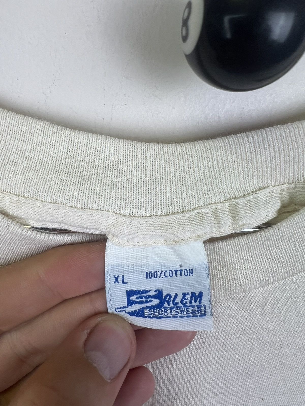Salem Sportswear Vintage 90s Mickey Mantle New York Yankees MLB Baseball Size US XL / EU 56 / 4 - 6 Thumbnail