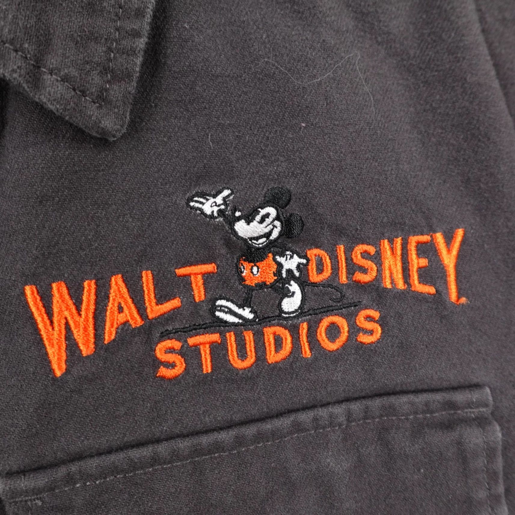 Disney Disney Jacket Mens Small Gray Quilted Lined Mickey Mouse Shirt Shacket Button Up Size US S / EU 44-46 / 1 - 4 Thumbnail