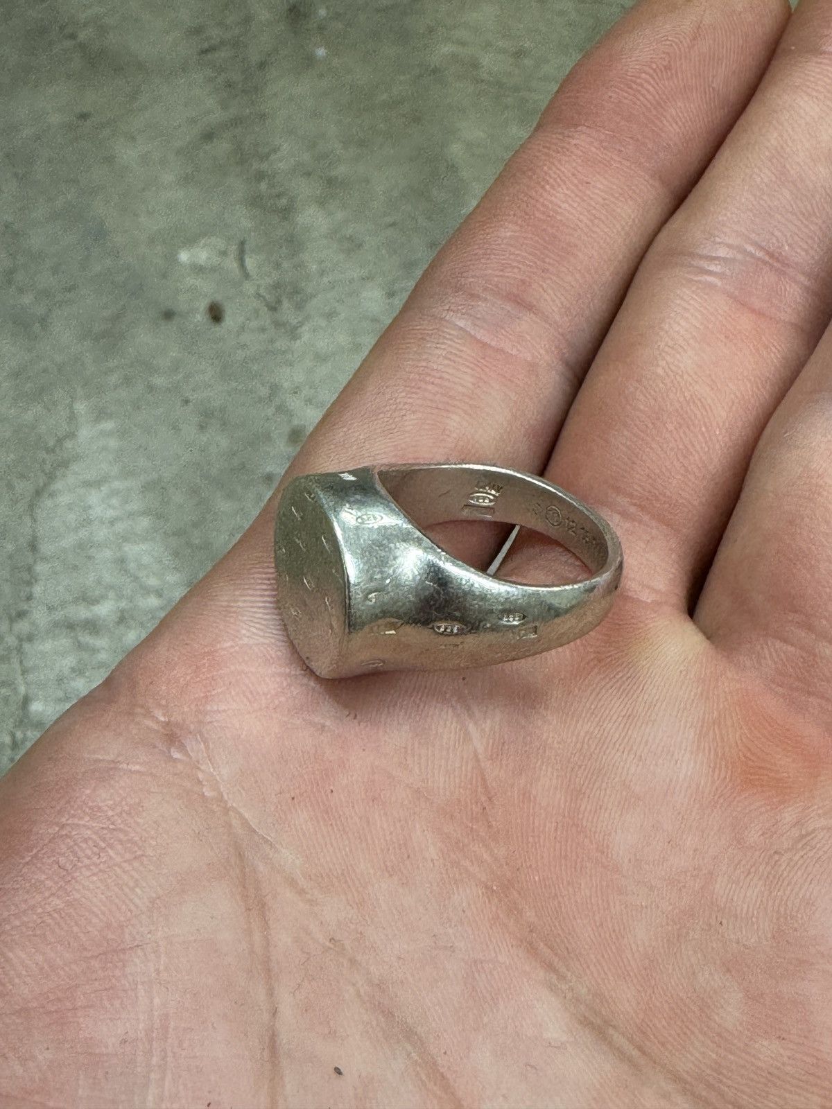 Maison Margiela Maison Margiela .925 "Stamp" Signet Ring Size ONE SIZE - 3 Thumbnail