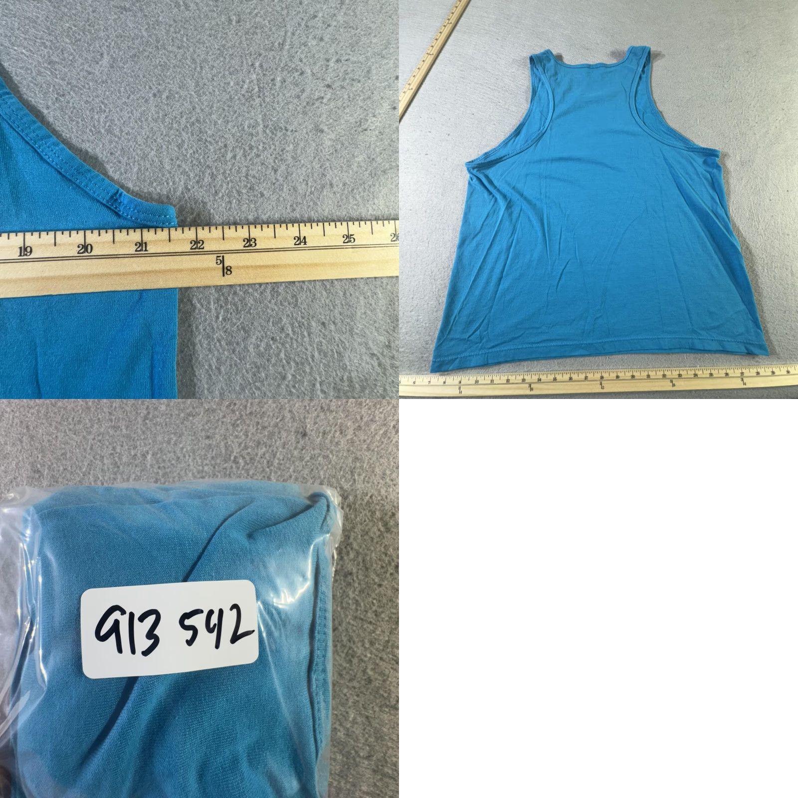 Jerzees VINTAGE Jerzees Tank Top Mens L Blue 50/50 Made USA Gym Muscle Shirt 80s 90s Size US L / EU 52-54 / 3 - 8 Thumbnail