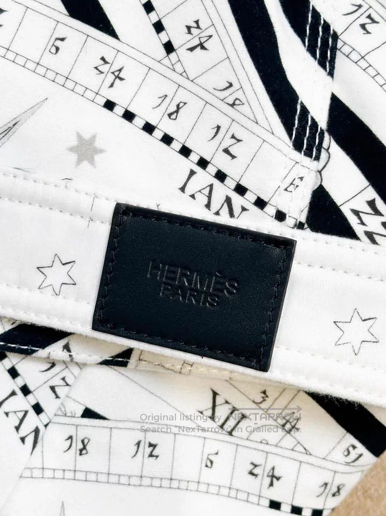 Hermes Hermes Black and White Astrology Full Print Fleece Basebal Size XS / US 0-2 / IT 36-38 - 8 Thumbnail