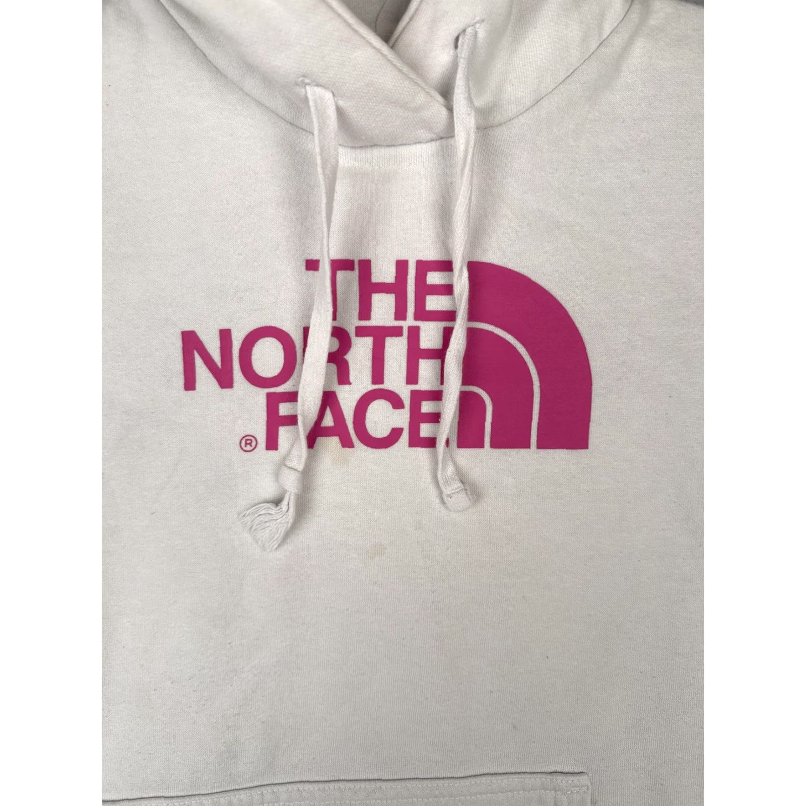 The North Face The North Face Hoodie Sweatshirt Womens M White Pink Ribbon Breast Cancer Logo Kangaroo Pocket Pullover Crew Neck Fleece Casual Size M / US 6-8 / IT 42-44 - 6 Thumbnail