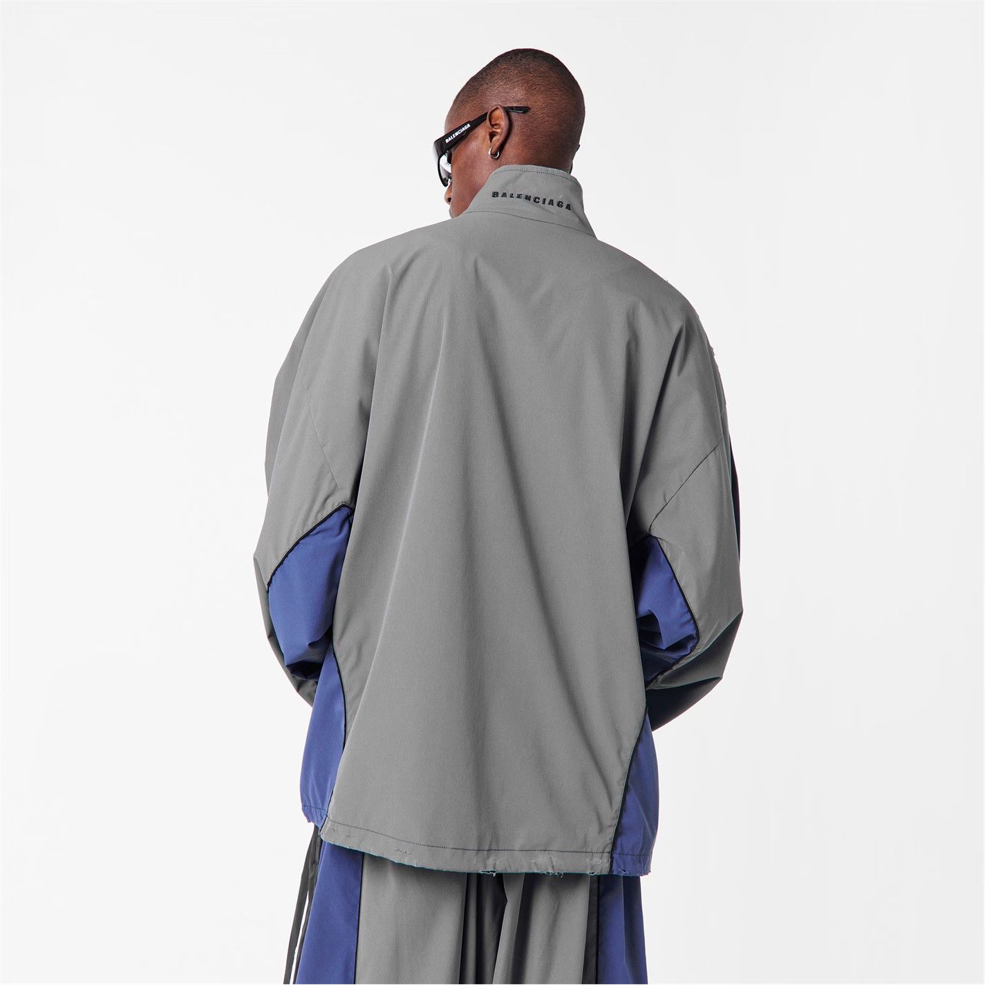 Balenciaga o1g2r1mq0226 Technical Fabric Tracksuit Jacket In Multicolor Size US M / EU 48-50 / 2 - 4 Thumbnail