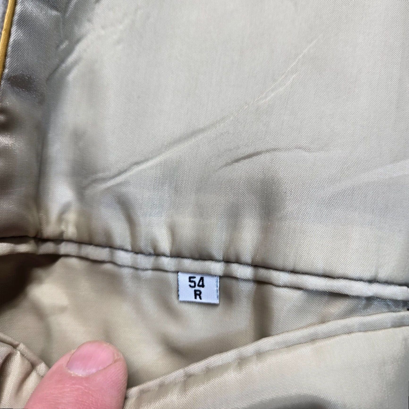 LLOYD VINTAGE Alexander Lloyd Jacket Adult 54 Regular Beige Double Breasted Reefer Coat Mens Size US L / EU 52-54 / 3 - 7 Thumbnail