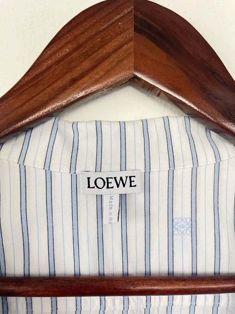 Loewe LOEWE Blue and white striped long-sleeved shirt Size XS / US 0-2 / IT 36-38 - 2 Thumbnail