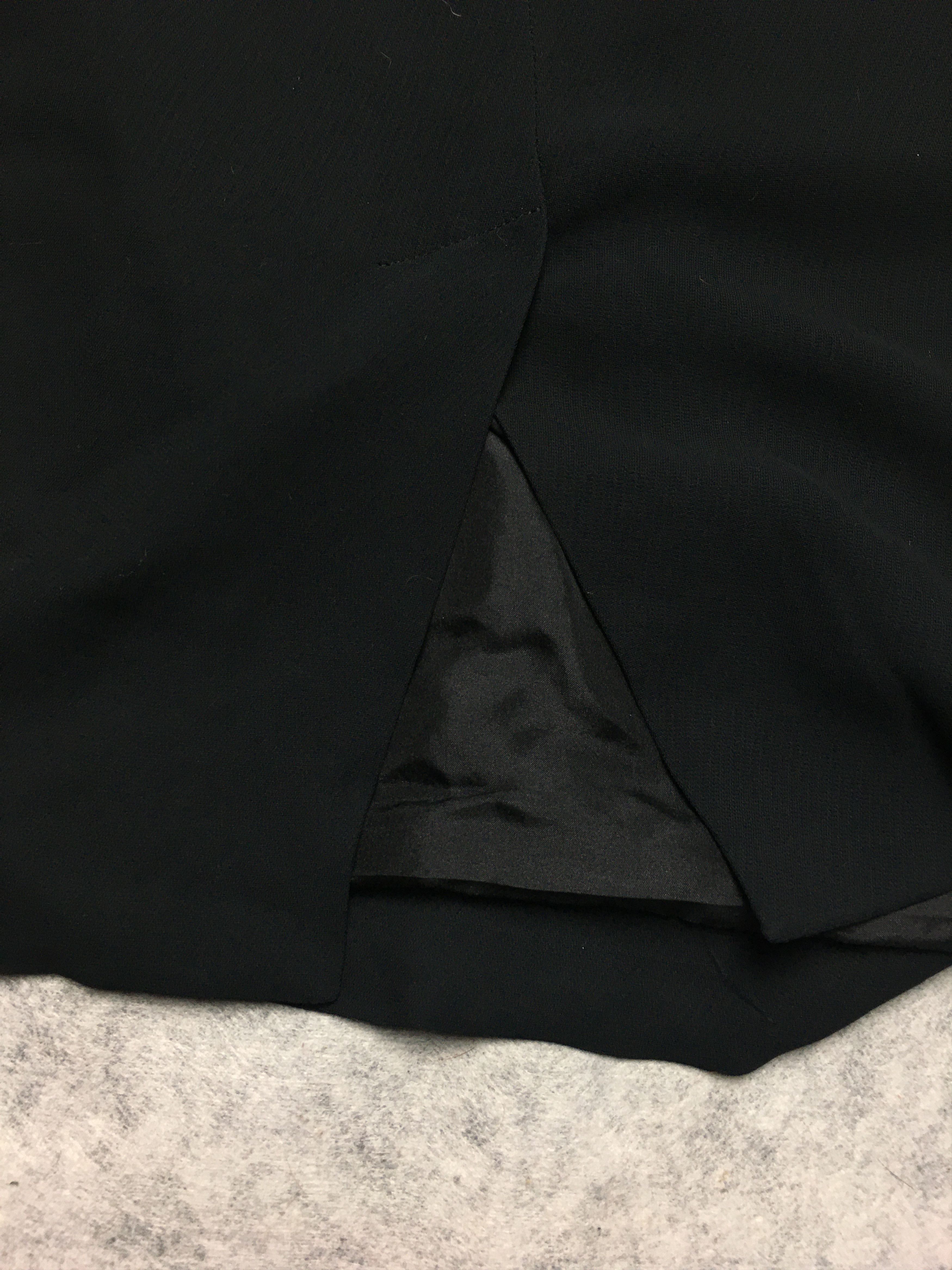 Hermes HERMES Paris Classic Pencil Black Skirt EU 36 Size 26" / US 2 / IT 38 - 8 Thumbnail