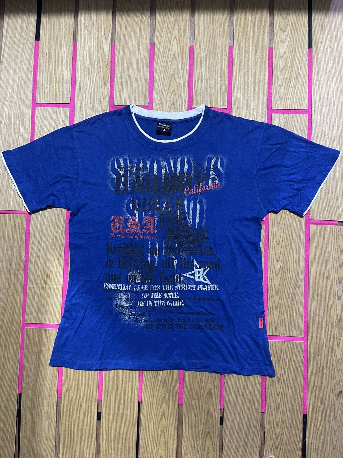 If Six Was Nine VINTAGE Y2K BAD BOY short sleeve tshirt Size US L / EU 52-54 / 3 - 1 Thumbnail