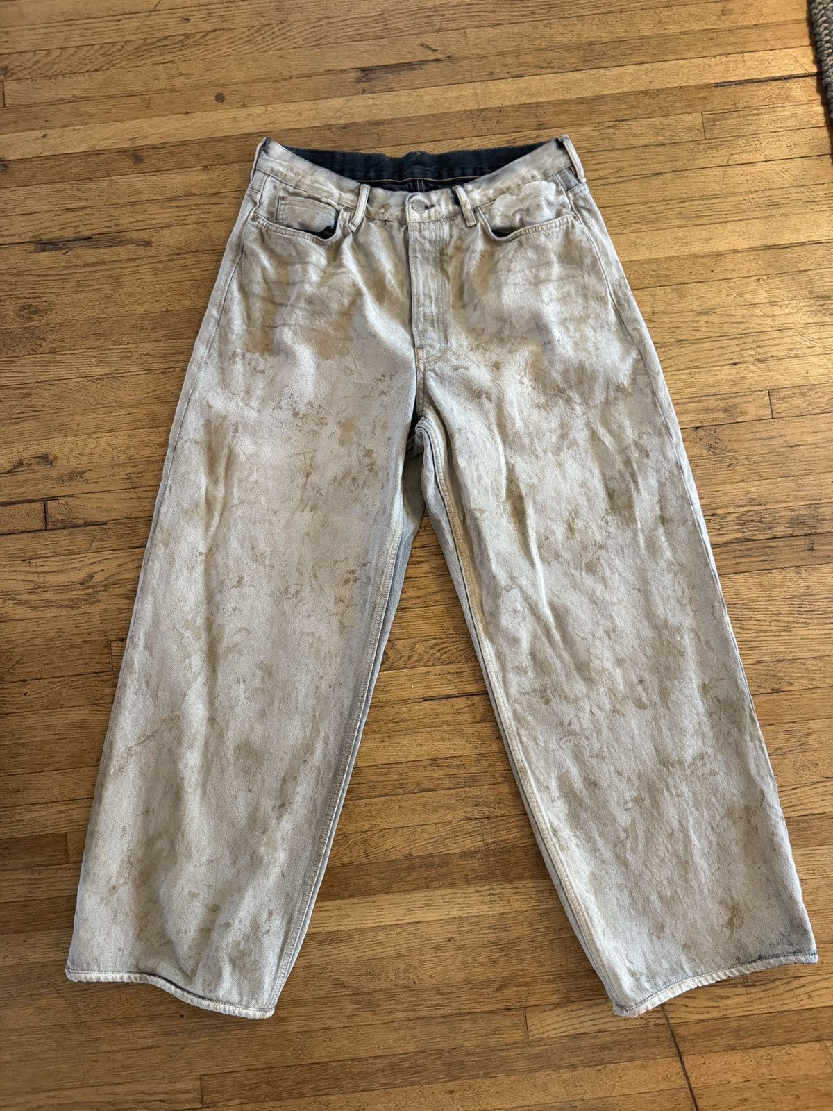 acne studios 1981M beige/black 48 Acne Studios Beige Black 1981m 