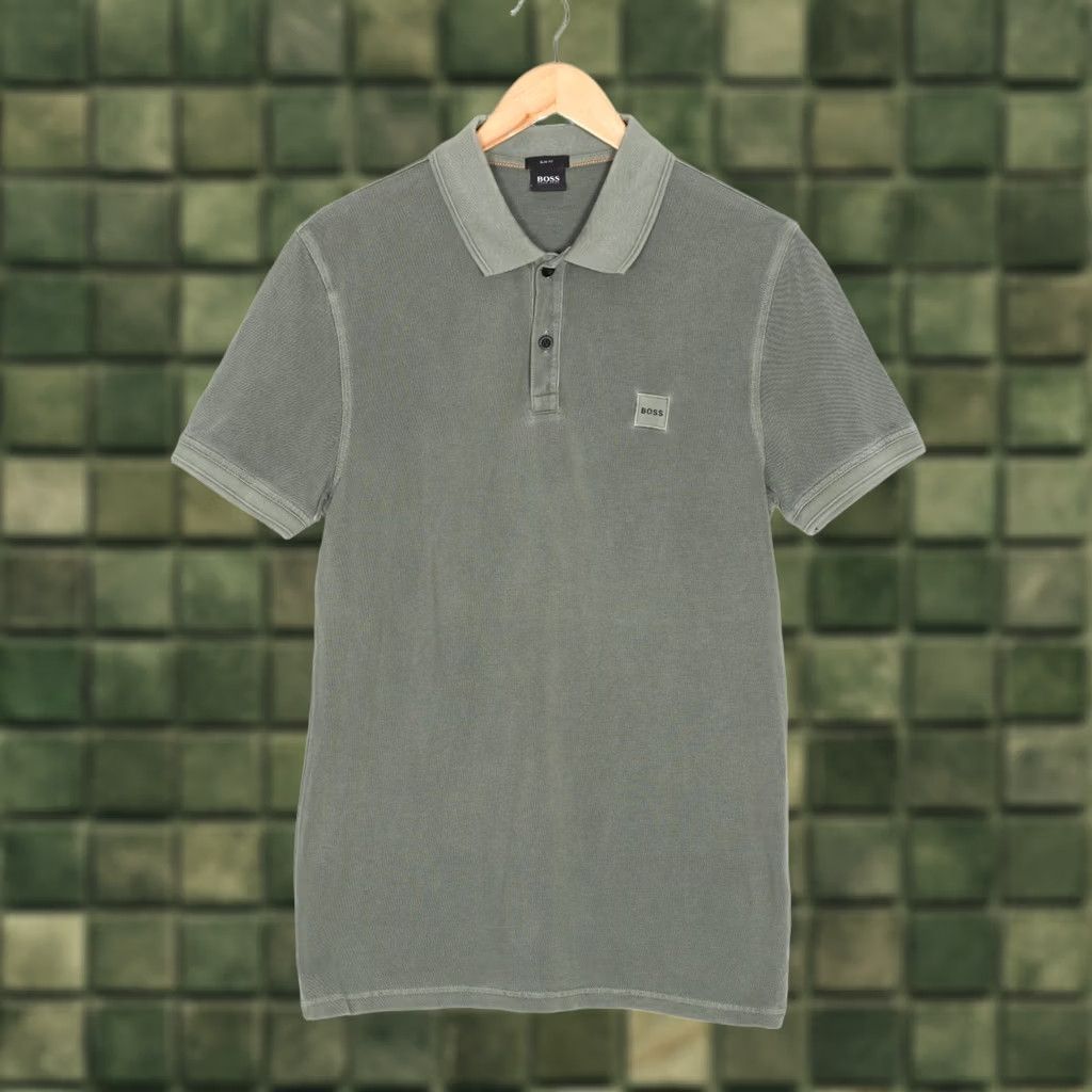 Hugo Boss HUGO BOSS Prime Polo Shirt Men L Green Short Sleeve VR3970 Casual Designer Size US L / EU 52-54 / 3 - 1 Thumbnail