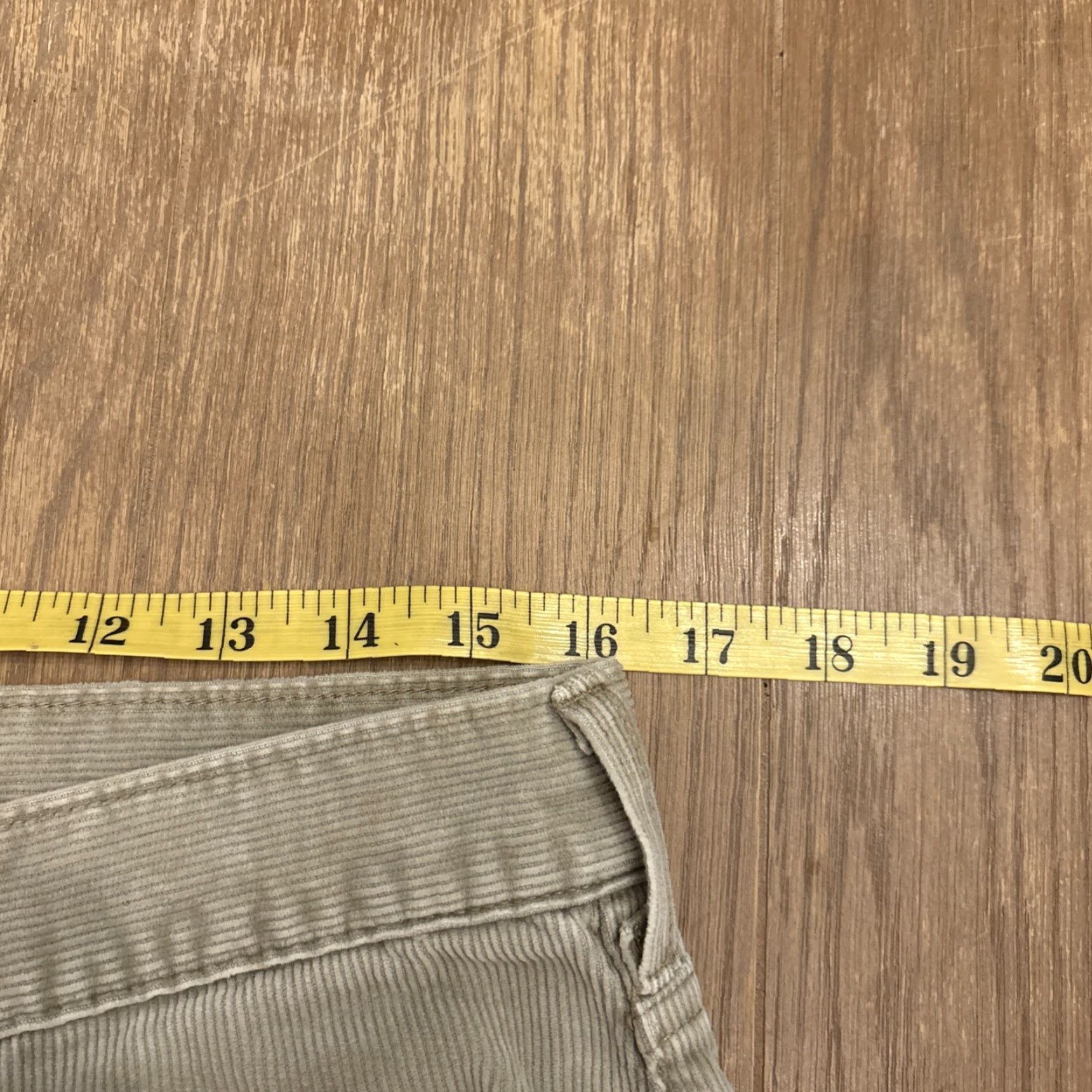 Levi's Vintage Levis Jeans Mens 34x33 Khaki Corduroy 505 Regular Straight Leg Y2K Size US 36 / EU 52 - 5 Thumbnail
