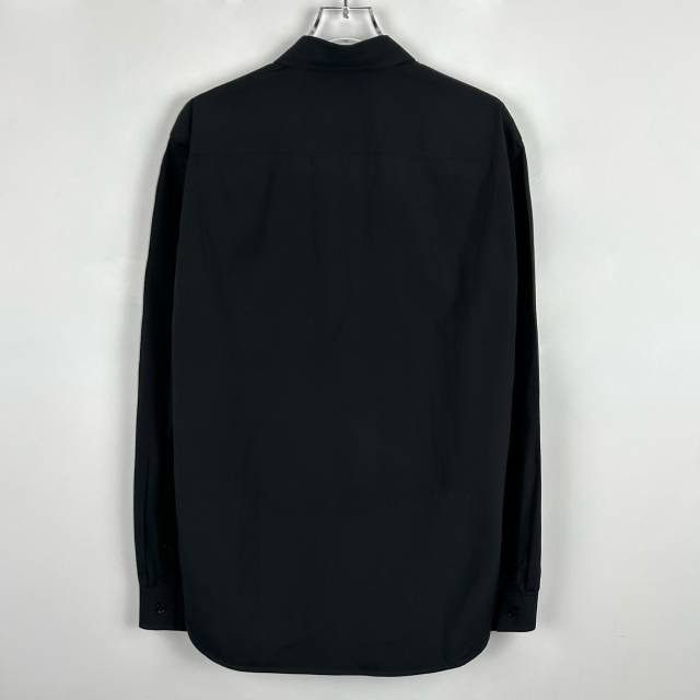 Burberry Burberry Logo Letter Collared Black Long Sleeve Shirt K26WX Size US M / EU 48-50 / 2 - 2 Thumbnail