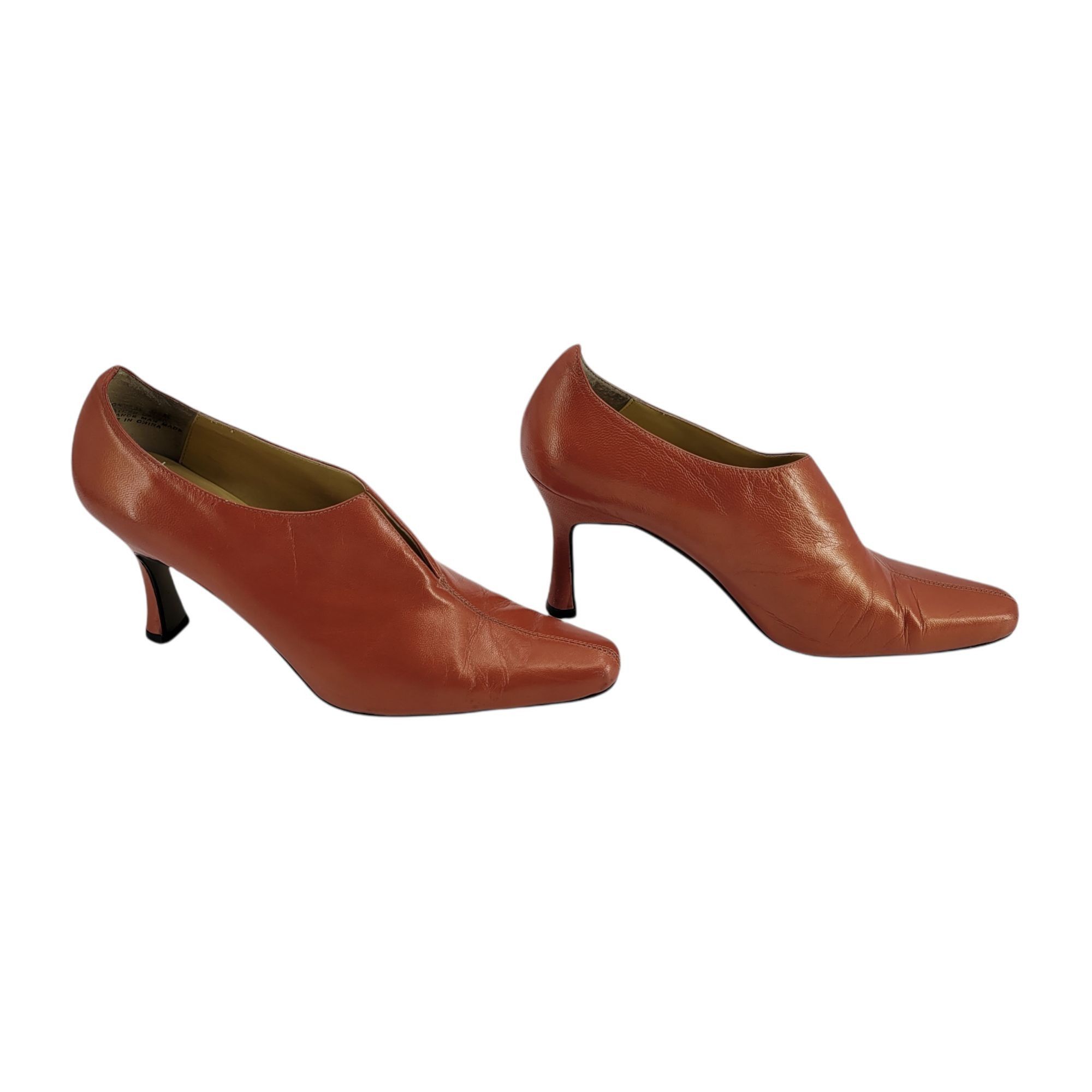 Vintage Vtg 90's Bellini Leather Pumps Sz 8 Fairycore Elfin Metallic Size US 8.5 / IT 38.5 - 7 Thumbnail