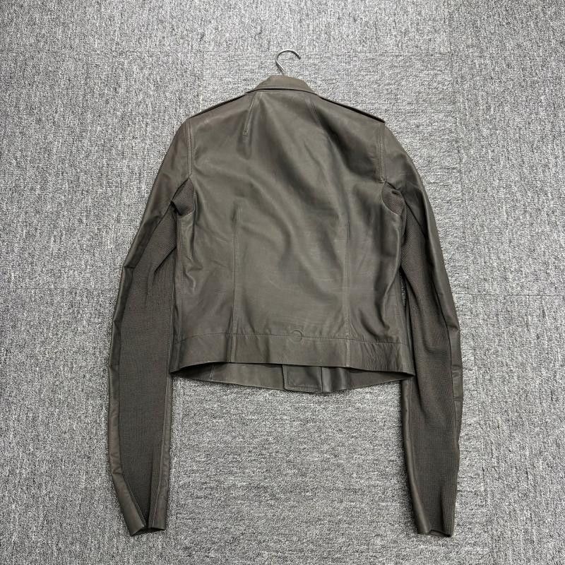 Rick Owens Rick Owens Brown Leather Biker Jacket Unisex Size US S / EU 44-46 / 1 - 4 Thumbnail