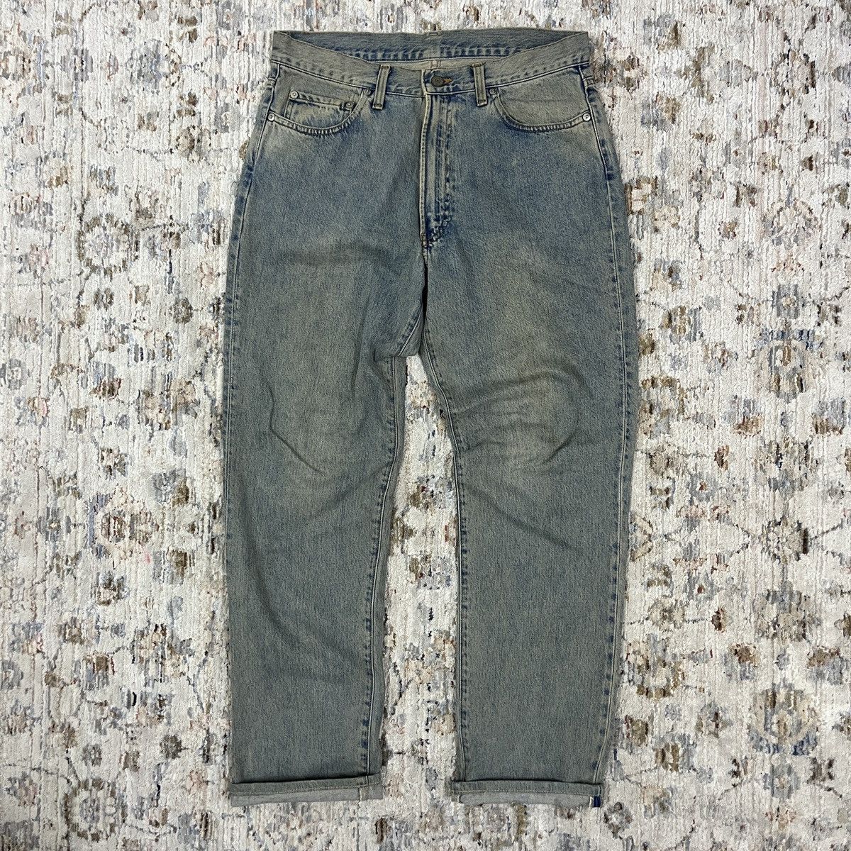 RRL Ralph Lauren × Vintage Vintage RRL Double RL Washed Denim Jeans USA Size US 34 / EU 50 - 2 Thumbnail