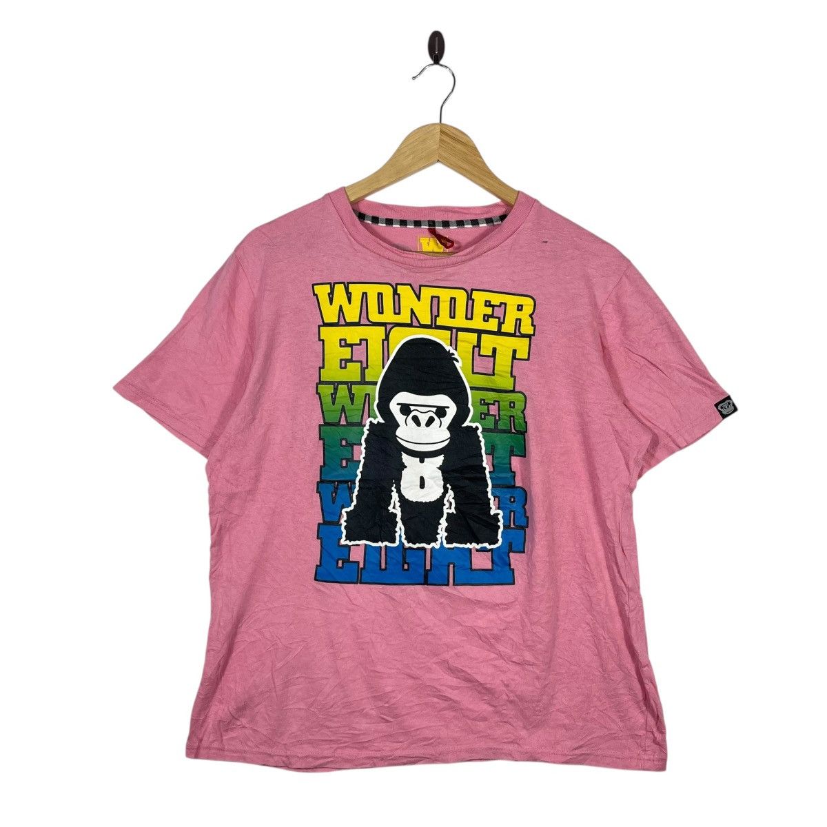 Vintage WONDER EIGHT GORILLA GRAPHIC T SHIRT STREETWEAR Size US L / EU 52-54 / 3 - 1 Thumbnail