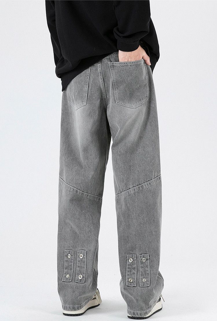Japanese Brand × Jean Casual washed distressed loose straight jeans Size US 32 / EU 48 - 4 Thumbnail