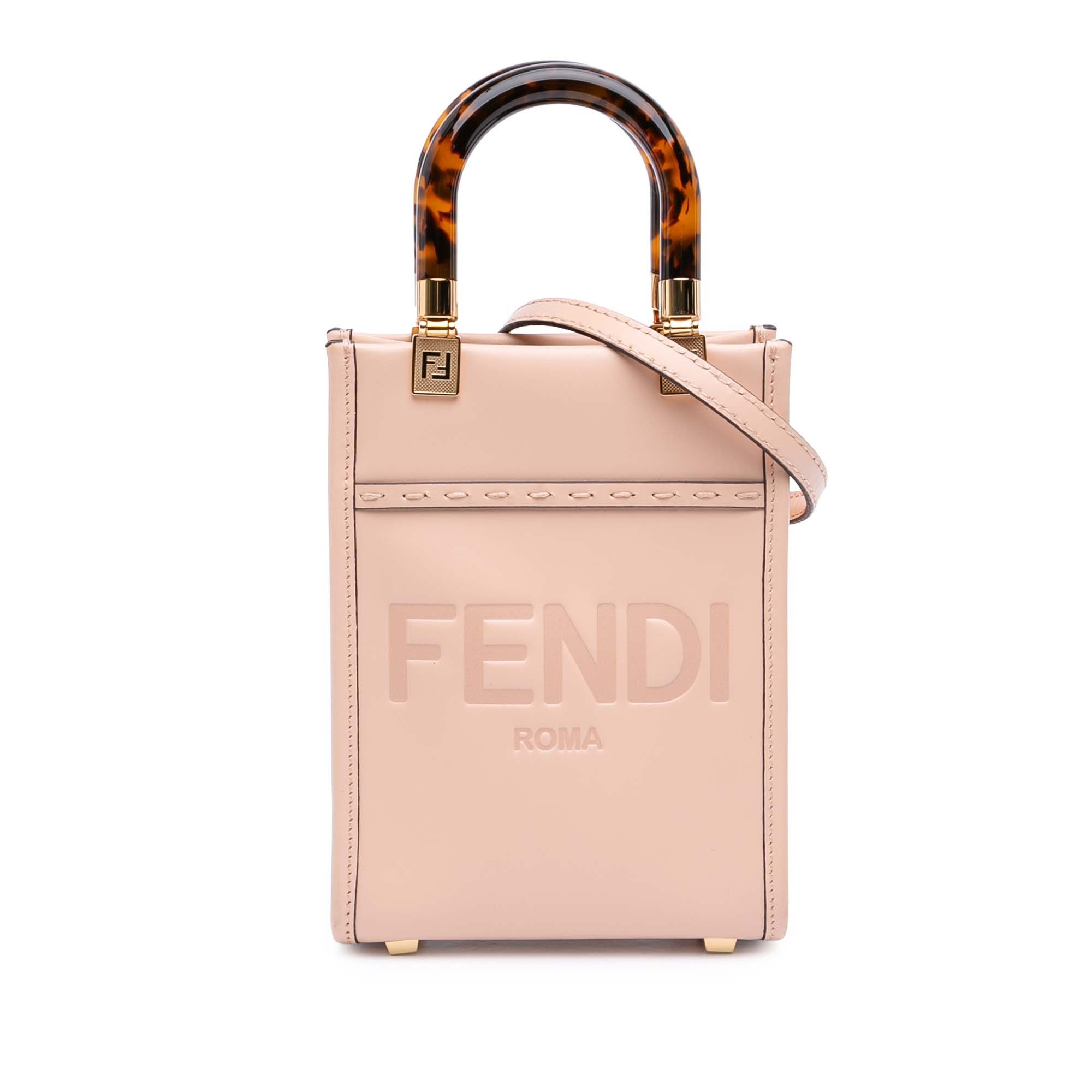 Fendi Mini Leather Sunshine Shopper Tote Size ONE SIZE - 1 Thumbnail