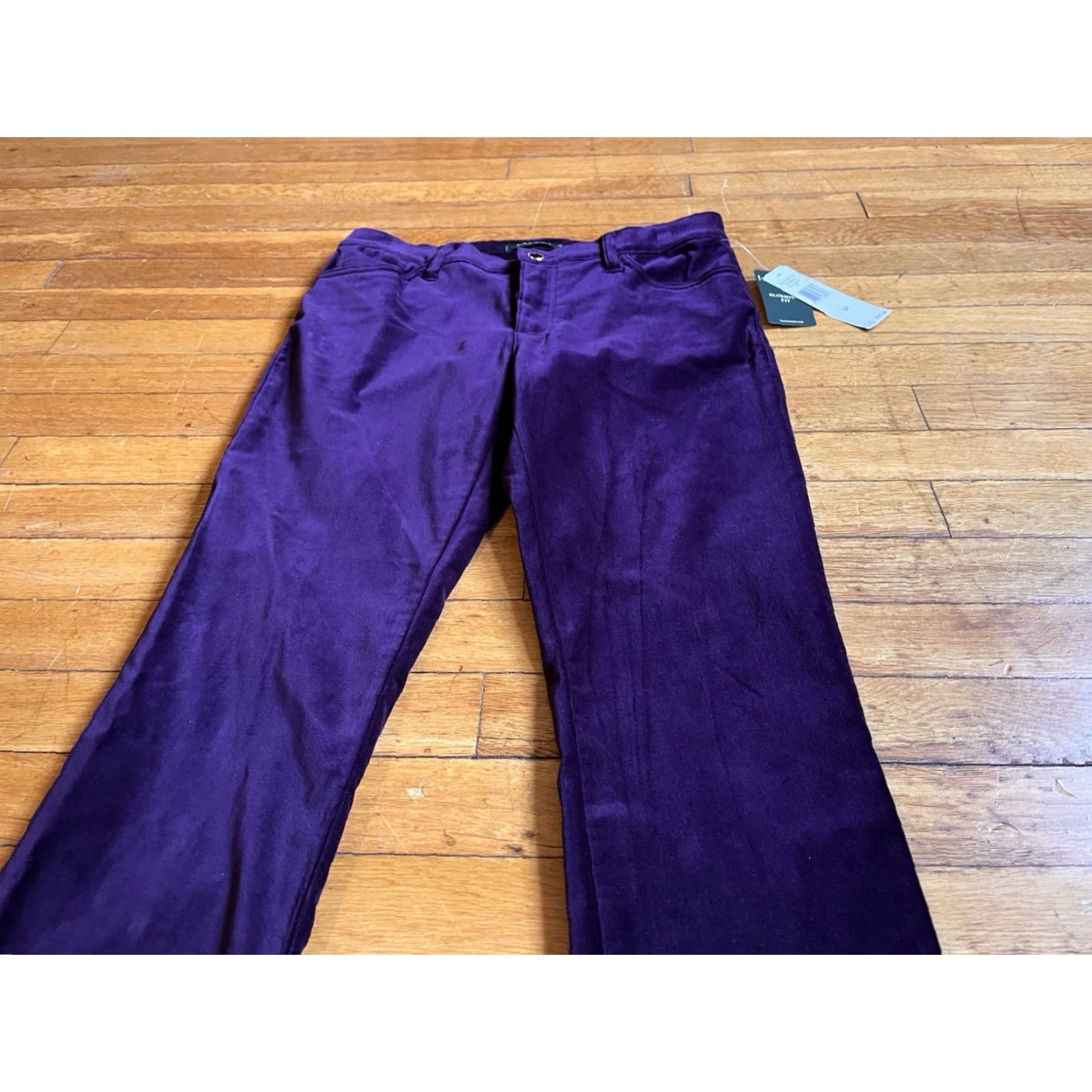 Ralph Lauren Lauren Ralph Lauren Velvet Pants Chino Women's 6P Petite Plum Purple Pants Chino Velvet Women’s 6P Purple Bohemian Preppy Style Size 28" / US 6 / IT 42 - 2 Thumbnail